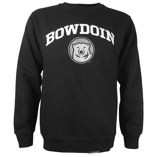 Cozy Hoodie Wear Brunch Outfit Black Crew with Bowdoin & Medallion from CI Sport