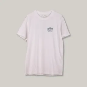 BLUE BLANKET JEANS TS9-IT78 TUBULAR LOGO T-SHIRT - WHITE Cool and casual