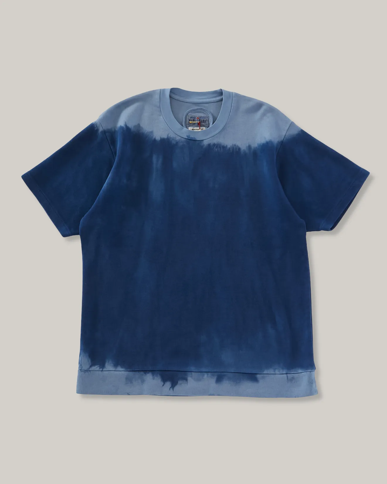 UV protection layer Roomy Comfort BLUE BLUE JAPAN EIGHTLOCK SMOOTH INDIGO HAND SPECKLED DYED SS TEE