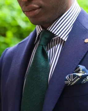 Blue Dress Stripes Shirt Minimalist Aesthetic