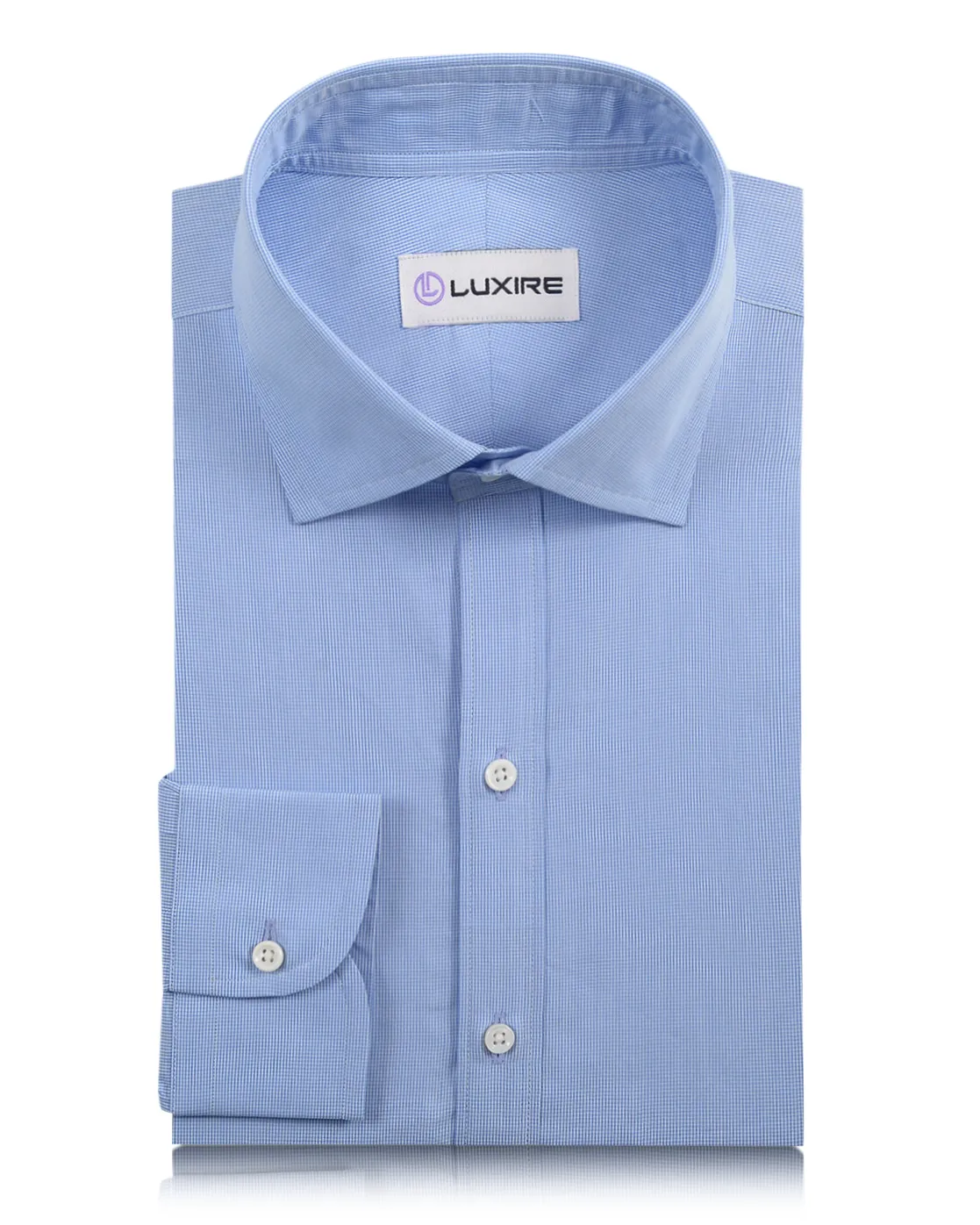 Blue Micro Check 60's Shirt Versatile Layering Piece