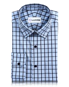 Fashion staples Blue Navy Checks Shirt