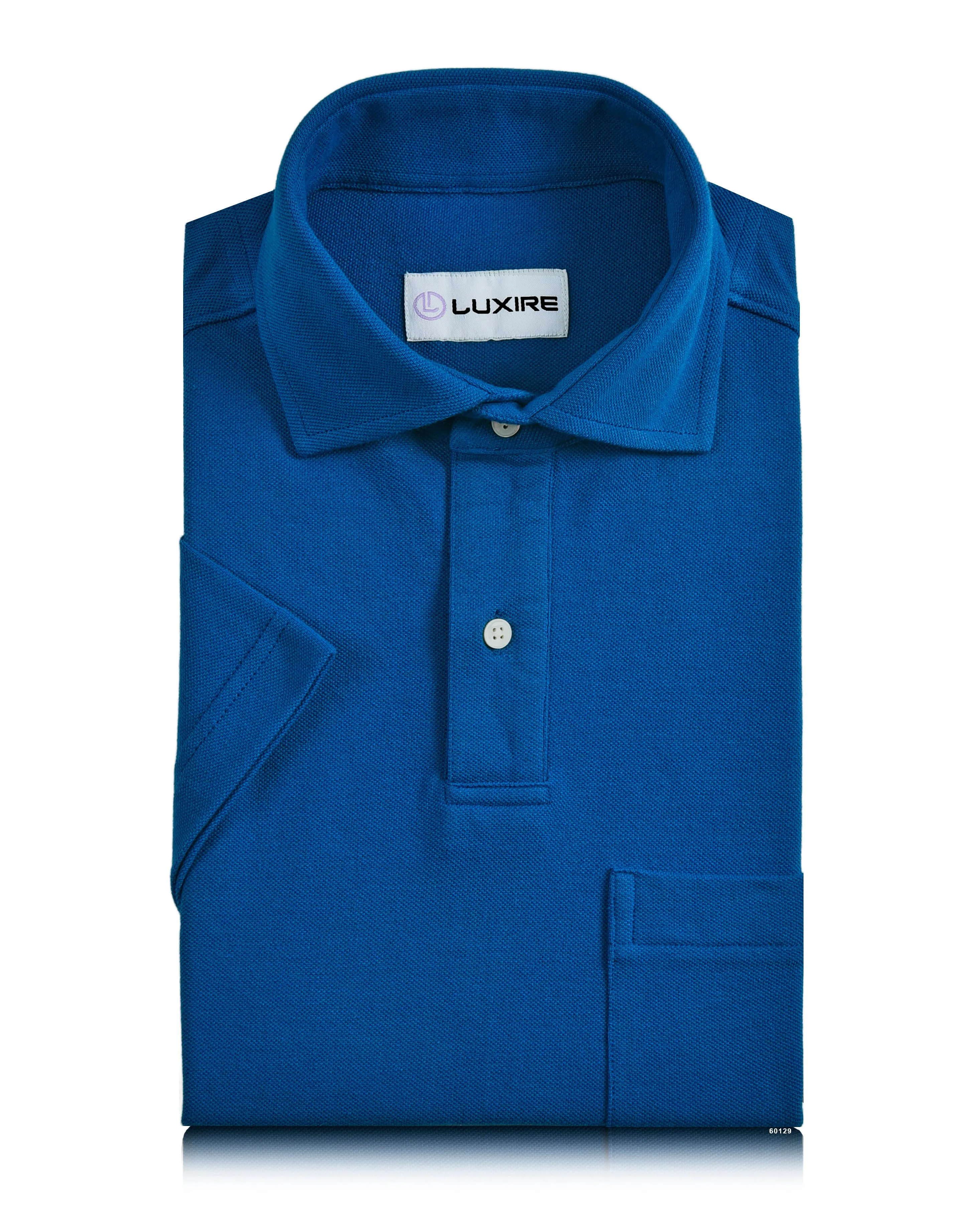 Blue Polo T-Shirt All Purpose Weave Design