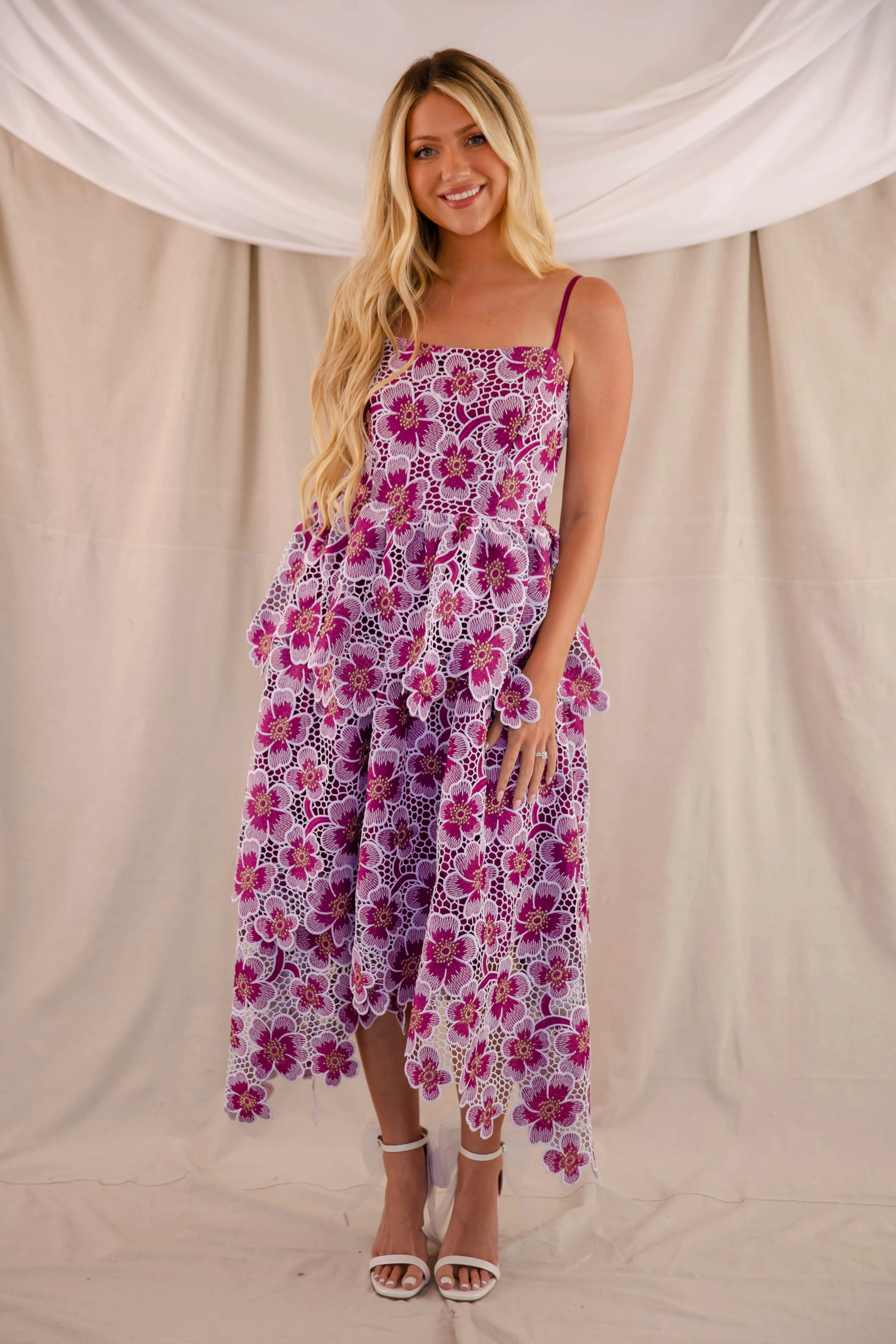 A Part Of The Crowd Midi Dress Travel-friendly