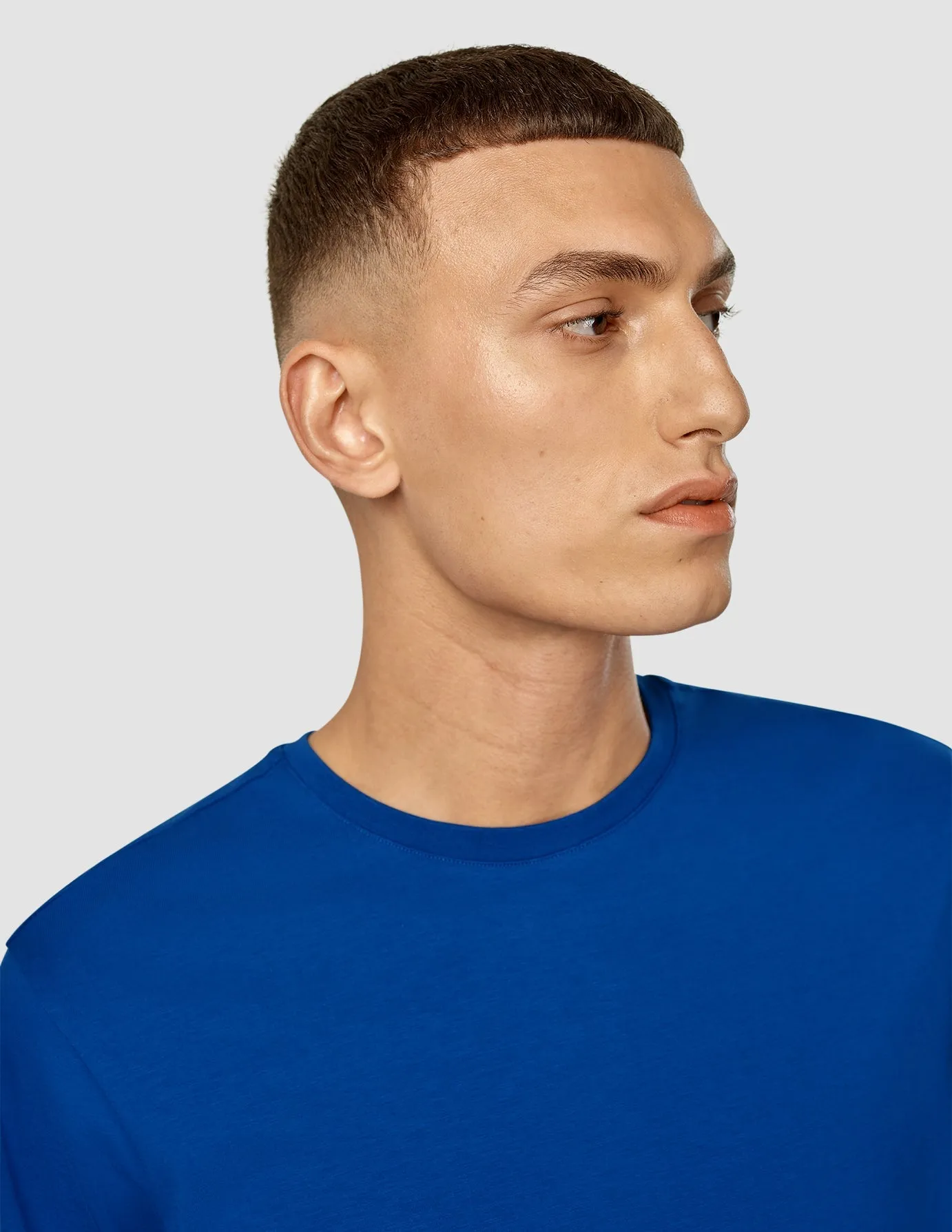 Supima T-Shirt Magnetic Blue sporty and comfortable Chill Comfort Look