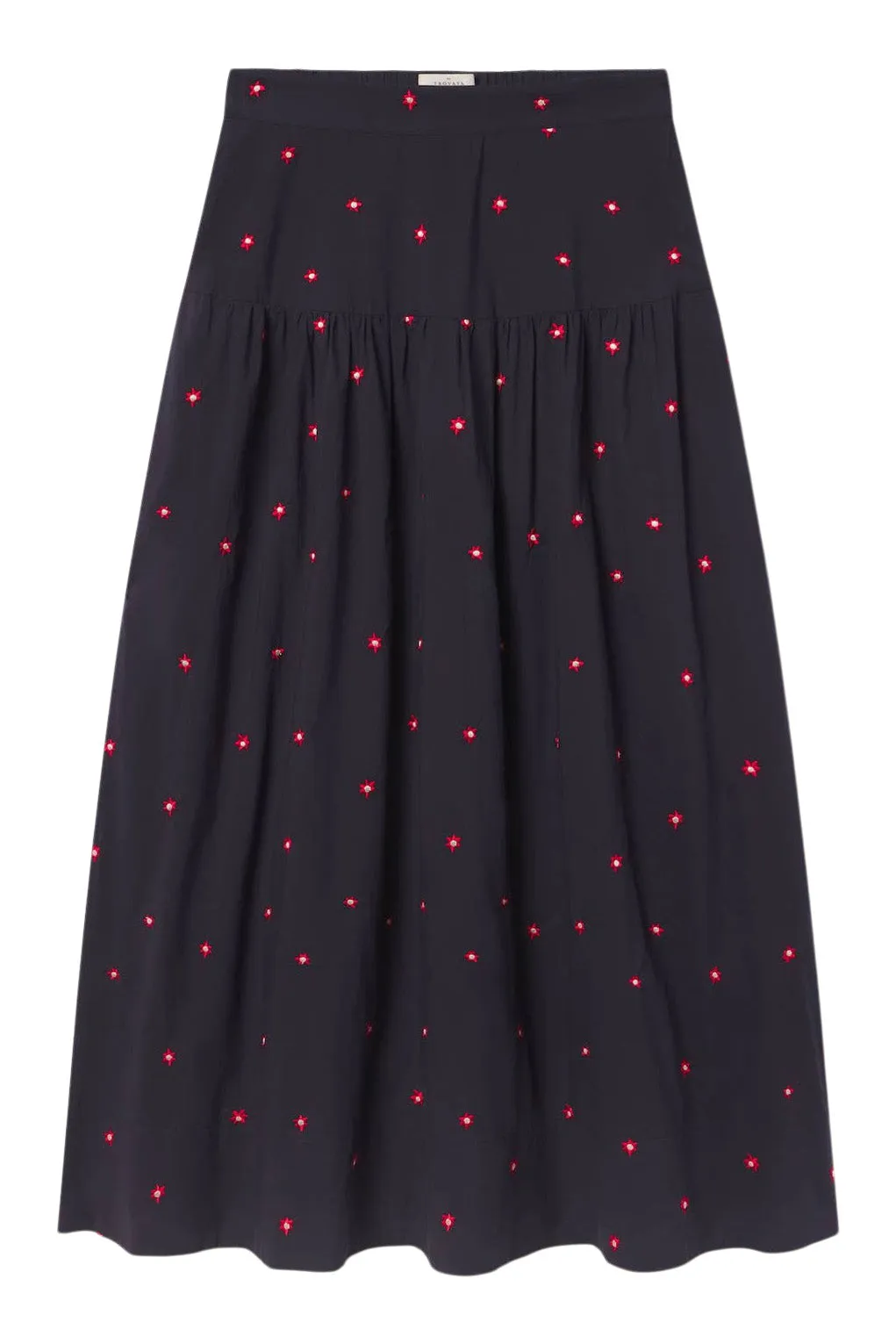 Trovata Birds of Paradis Lydia Skirt in Daisy Dot Corduroy texture
