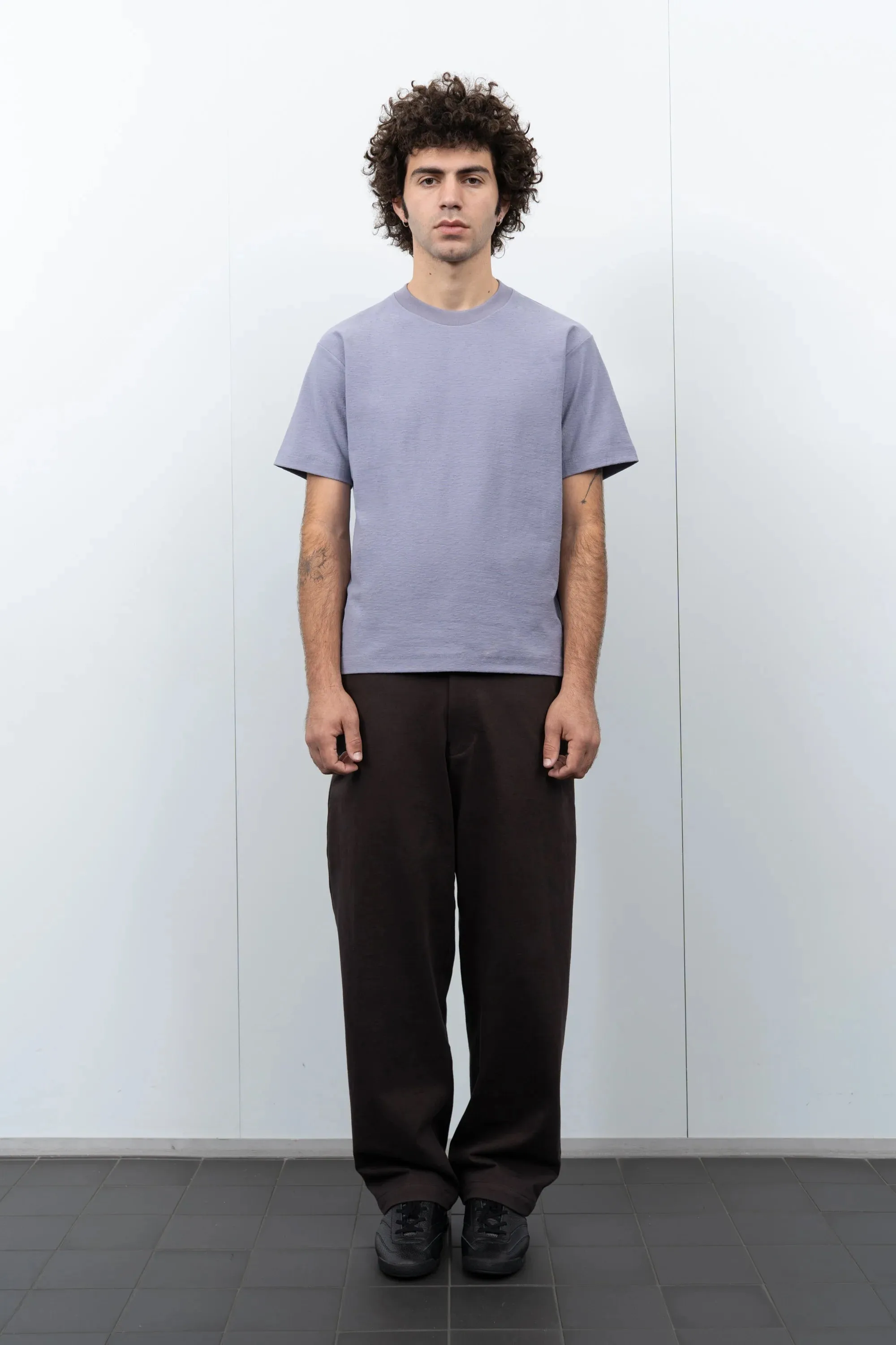 LADY WHITE CO.  NEP T-SHIRT - LILAC GREY Stylish Everyday Wear