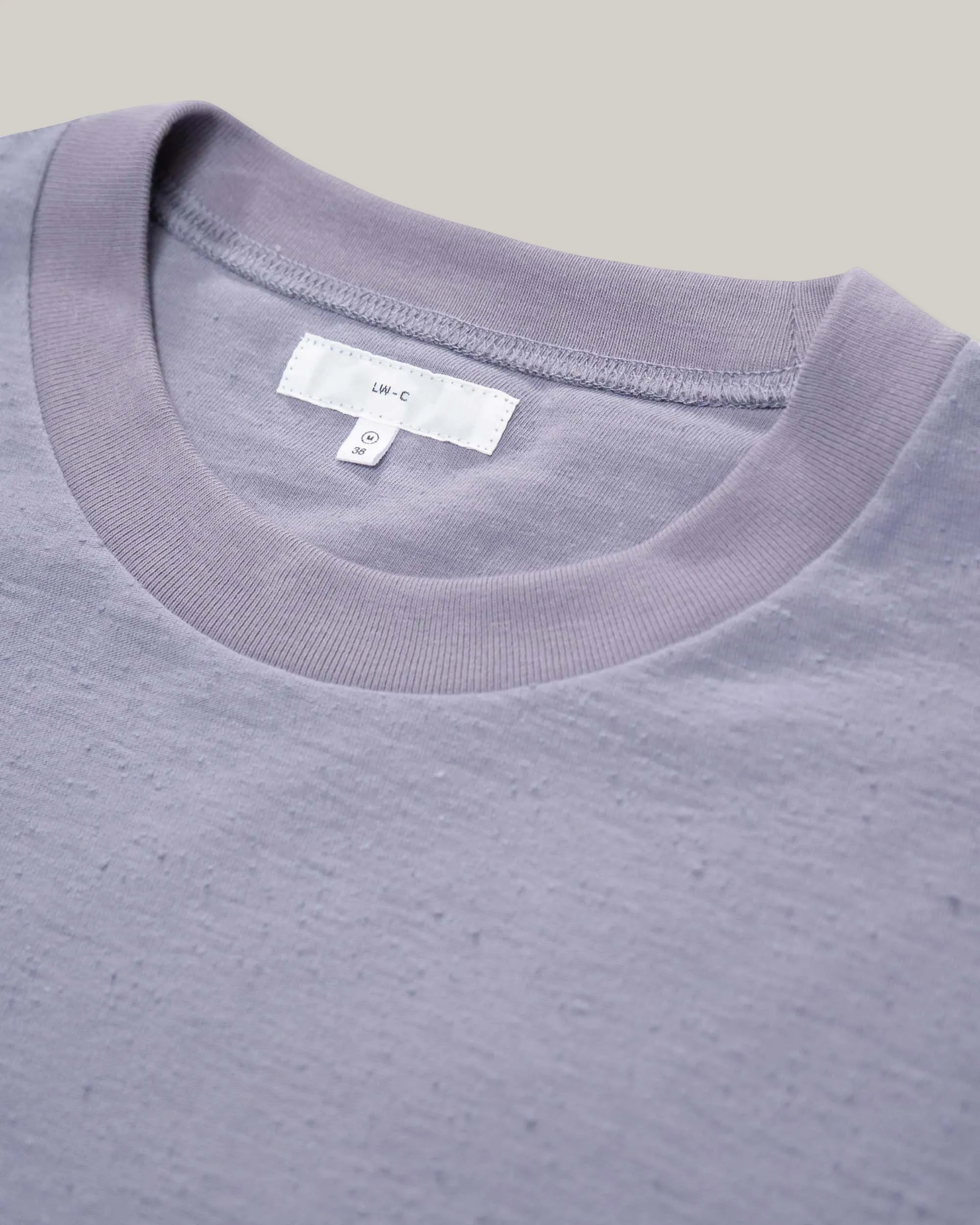 Sporty and Stylish Streetwear attitude LADY WHITE CO.  NEP T-SHIRT - LILAC GREY