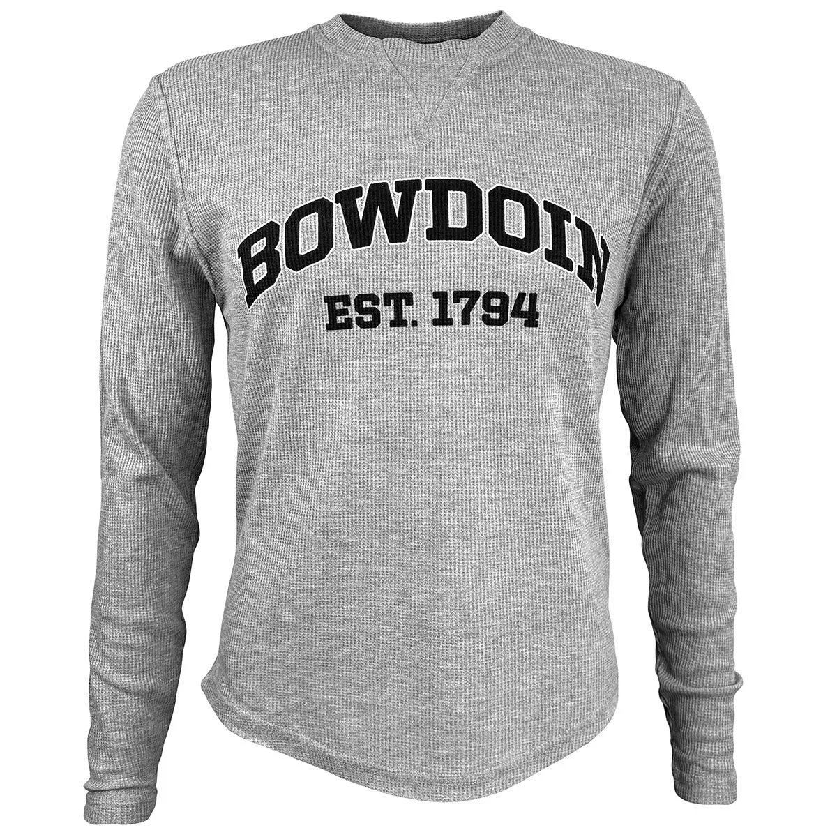 Bowdoin Est. 1794 Waffle Long-Sleeved Tee from Boxercraft Rural road