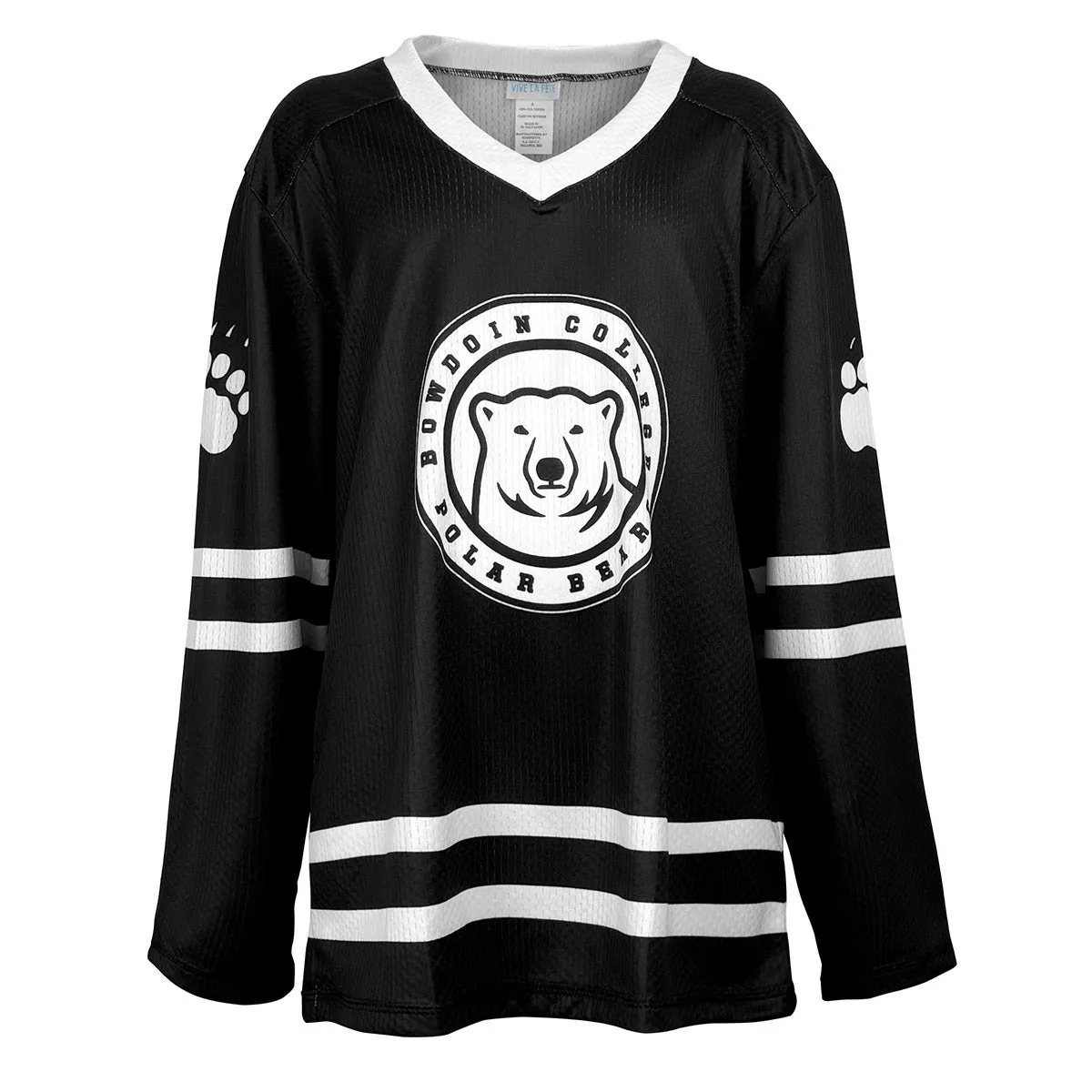 Flower Breathable Knit Fabric Bowdoin Kids' Hockey Jersey