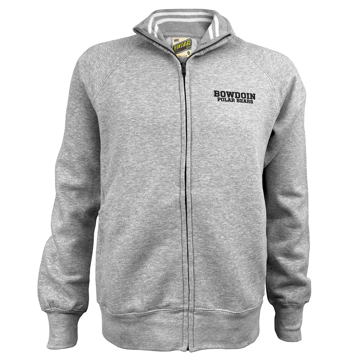 Bowdoin Polar Bears Vintage Fleece Track Jacket product polka dot playfulness Easy to Carry