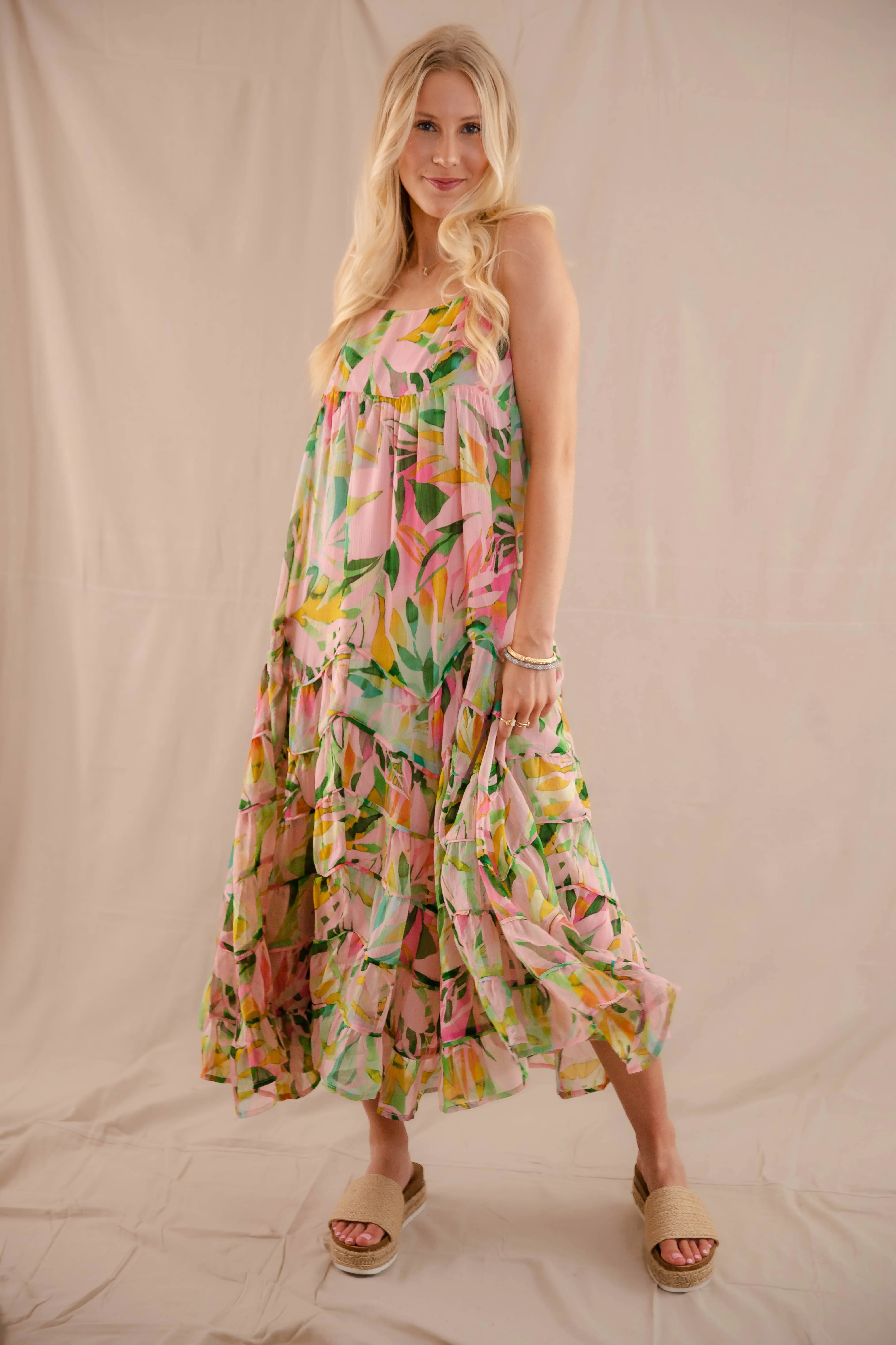 Soft Comfort Tropical Tango Maxi Dress