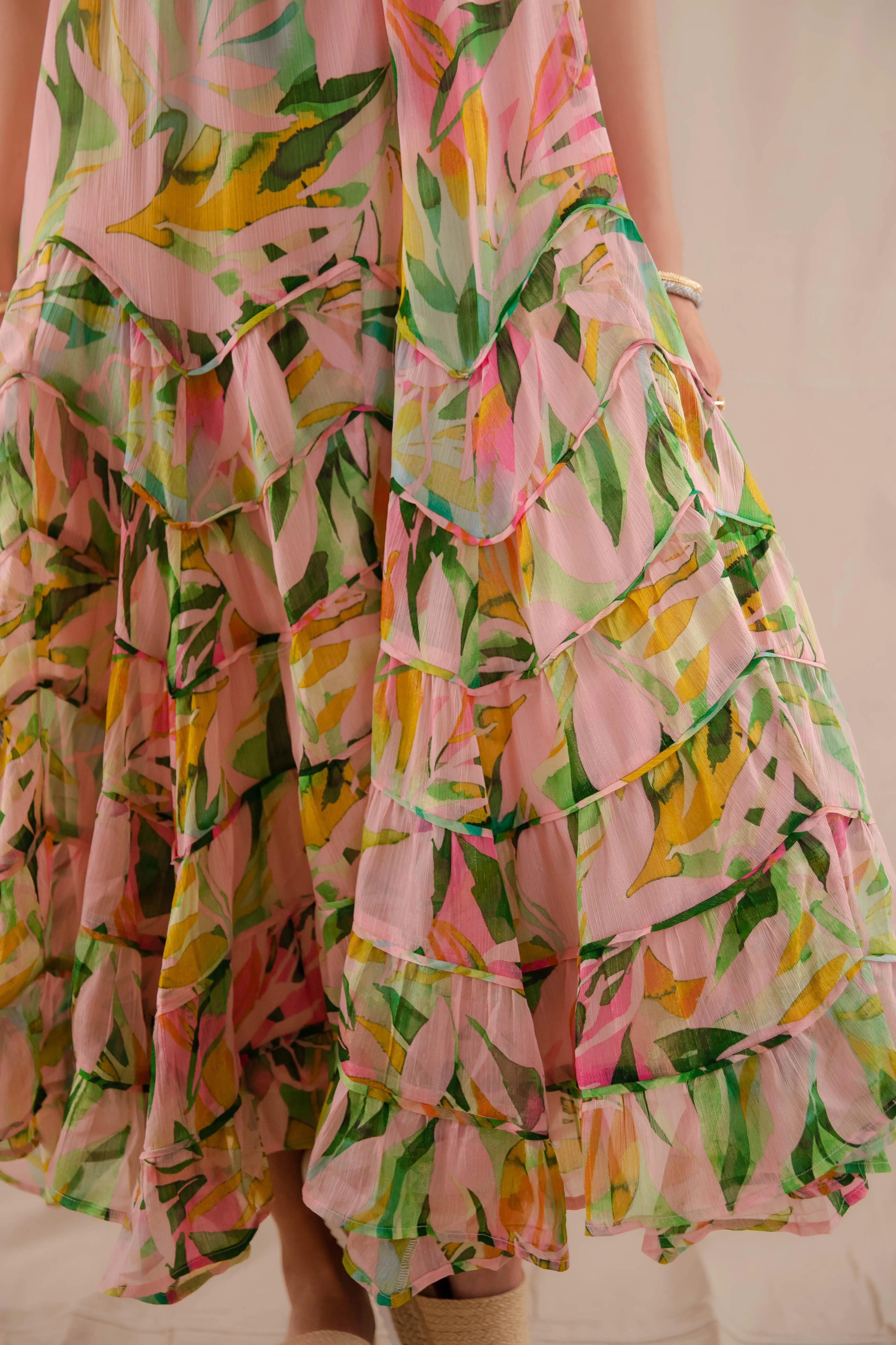 Tropical Tango Maxi Dress Smile Soft Relax Motion