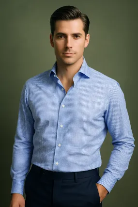 Sky Blue Gingham Hiking Gear Versatile Design