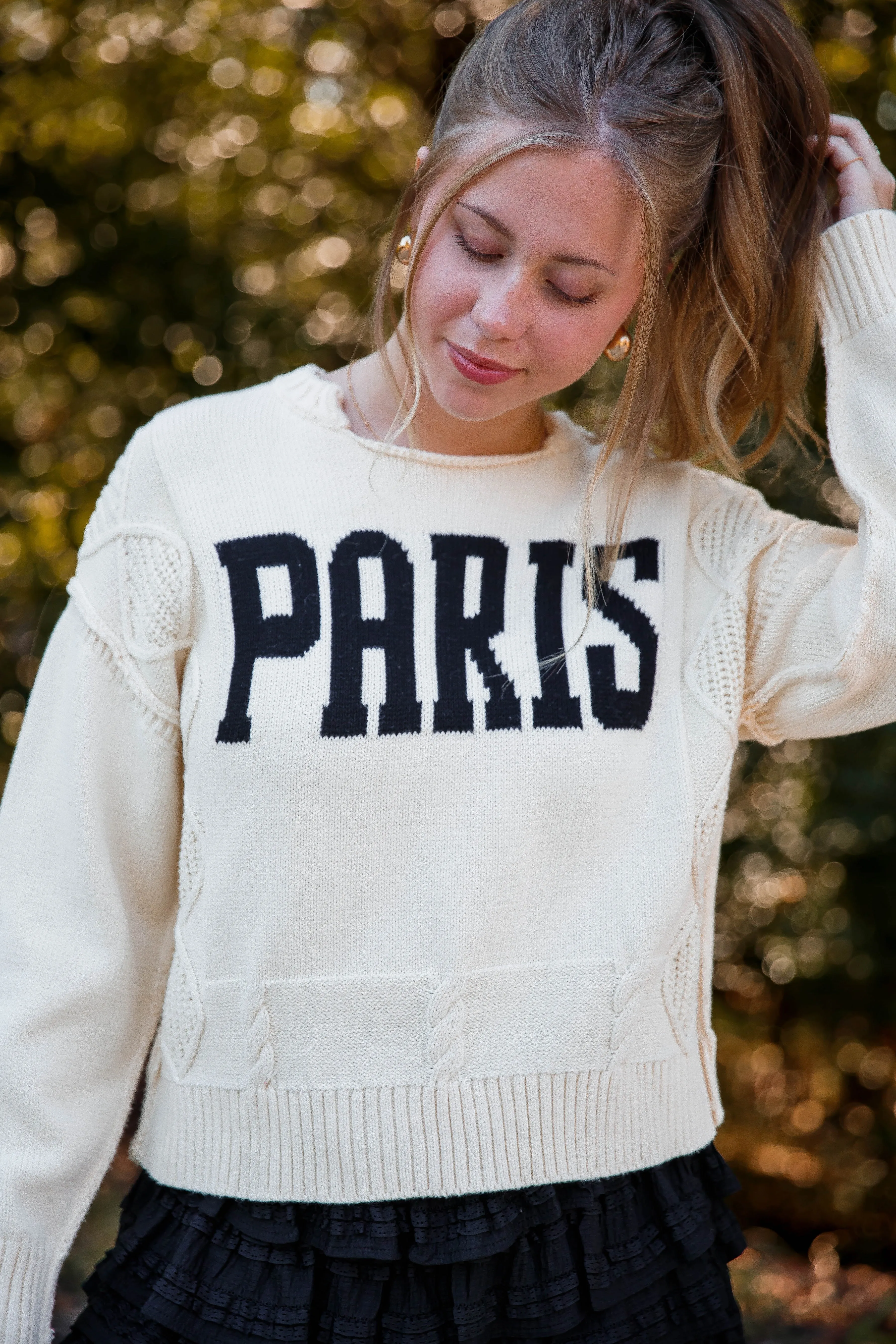 New Romance In The City Sweater-Paris Vintage Wash Finish