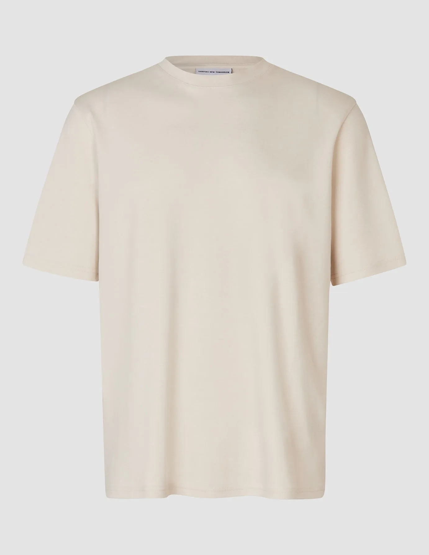 Heavy Box Fit T-shirt Off White Sustainable Fibers Outdoor Trend Look
