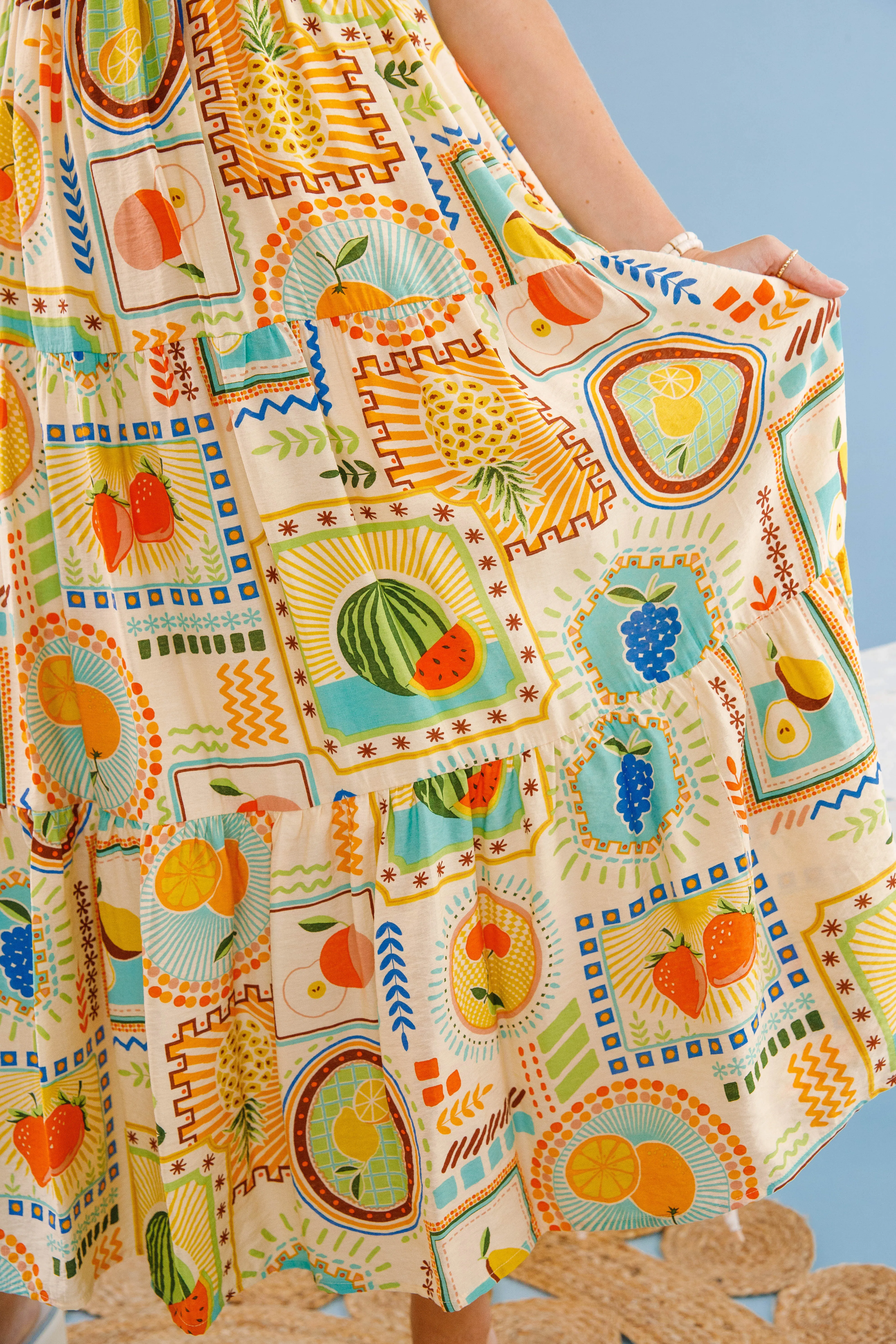 Breathe In the Fresh Air Midi Dress Family Joy Side-Pocket