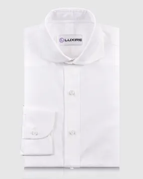 Seasonal Wear Brembana 2-Ply Giza White Pinpoint Oxford Shirt
