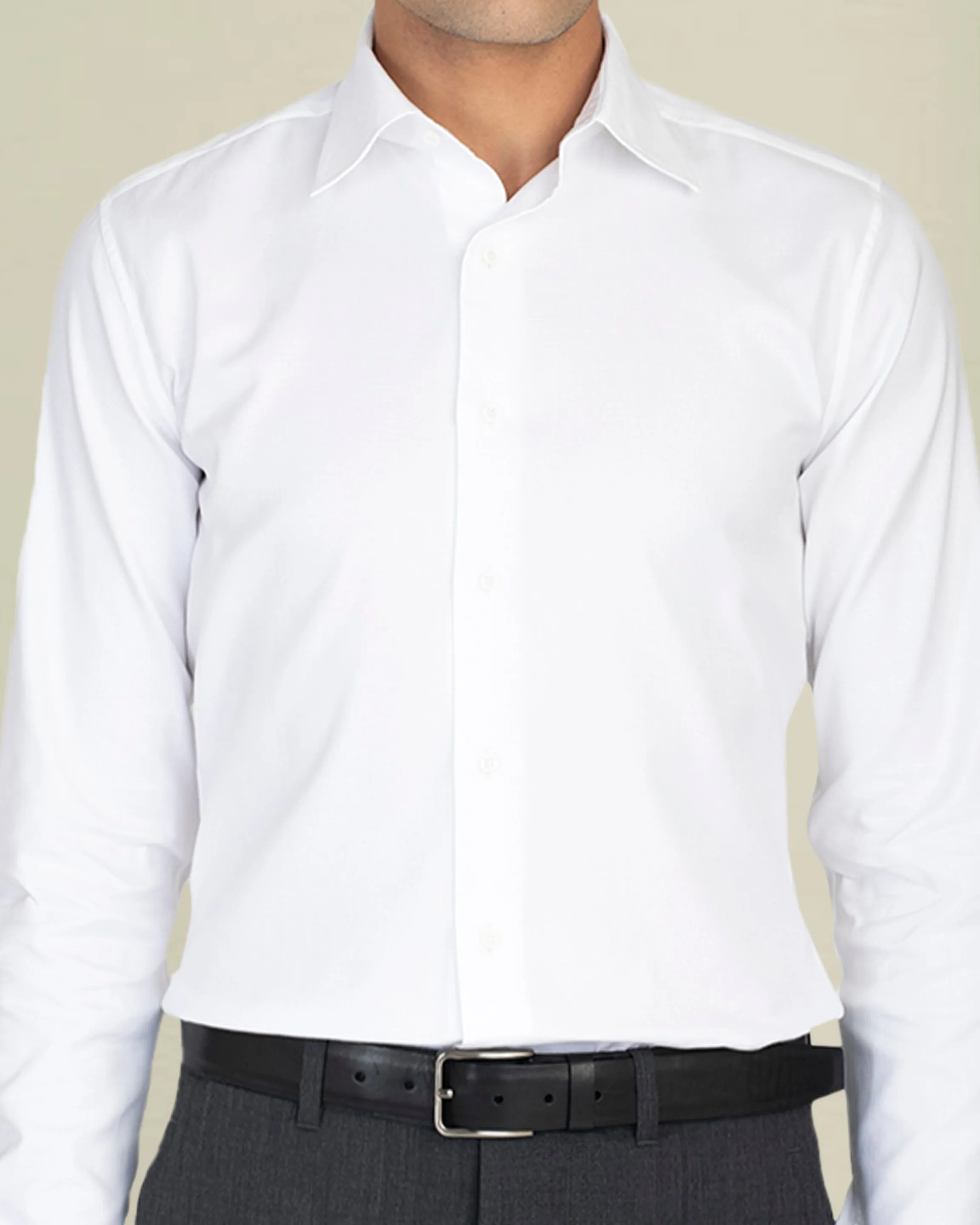Handcrafted Detail Runway Inspired Brembana 2-Ply Giza White Royal Oxford Shirt