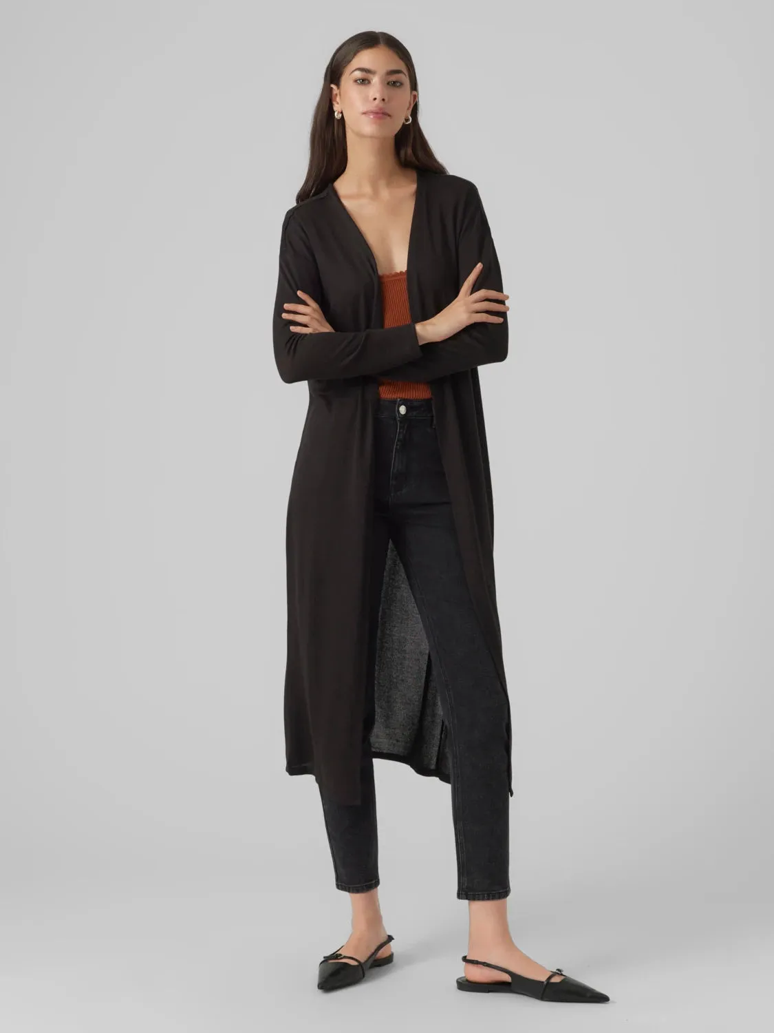 Brianna Open Cardigan Essential Warmth