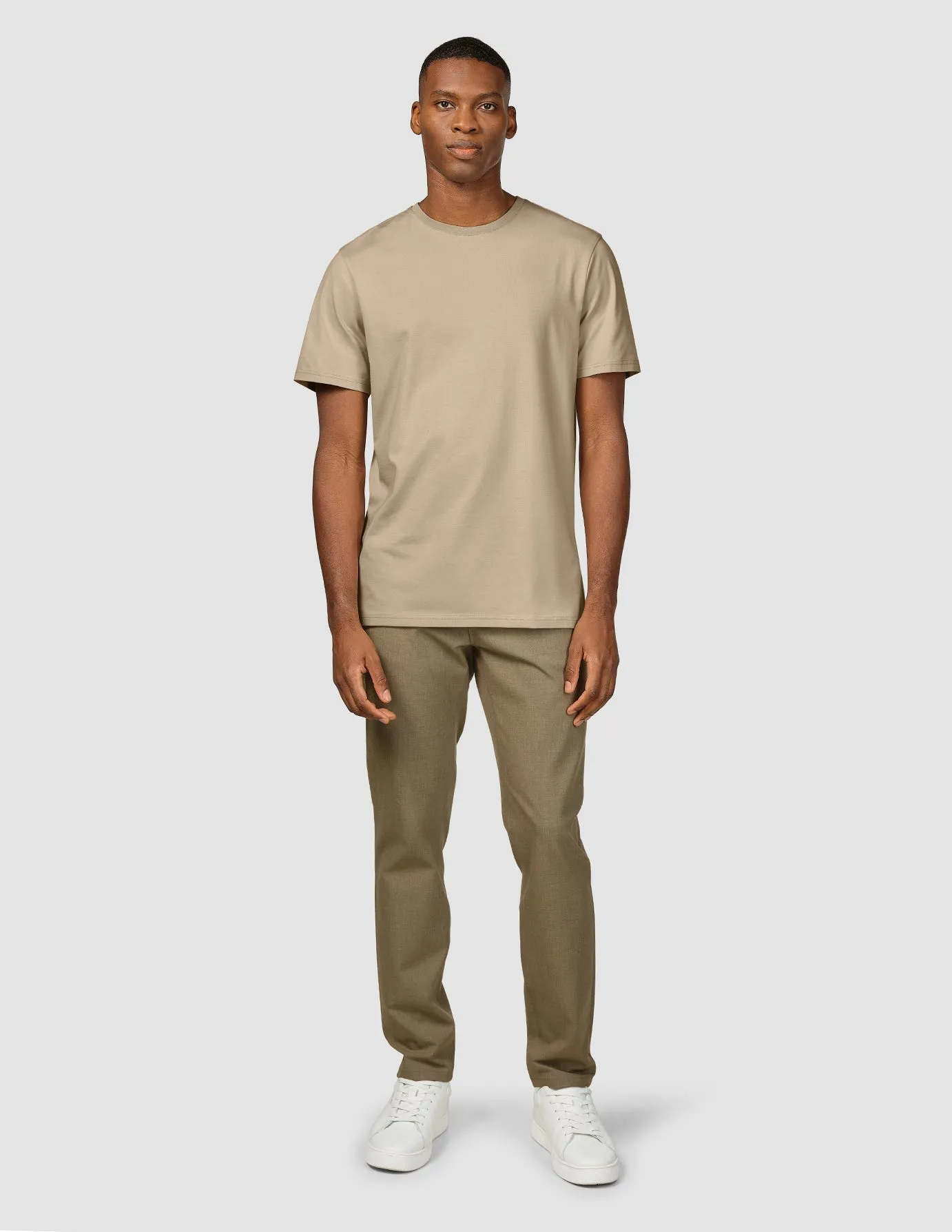 Comfy Look Lightweight Fashion Supima T-shirt Sahara
