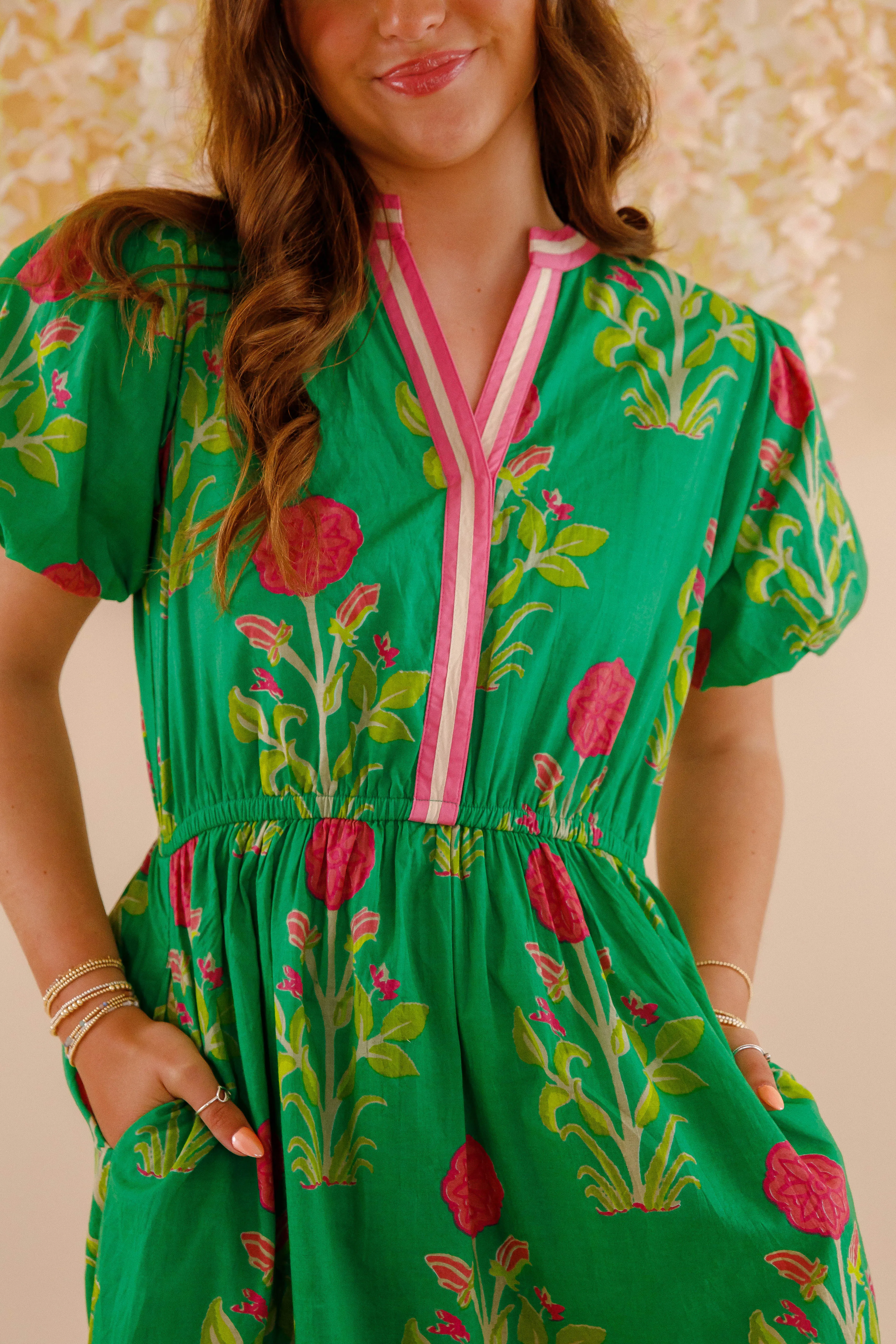 Fashion Fit Bring Me Back To Life Midi Dress-Green