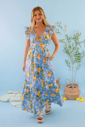Pure Vibes Brunch By the Beach Maxi Dress