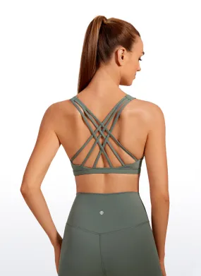 Soft Padding Brushed Nakedfeel Bra Criss Cross Back