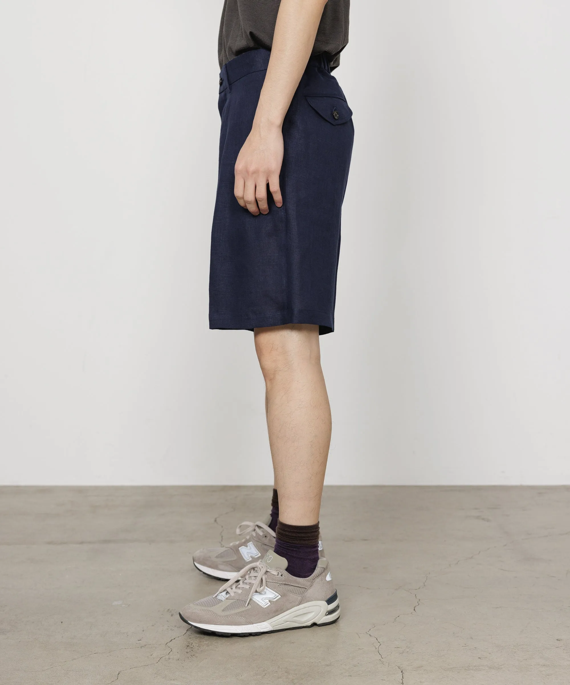 MARKAWARE CLASSIC FIT HEMP SHORTS - NAVY Flexible Layer Fit
