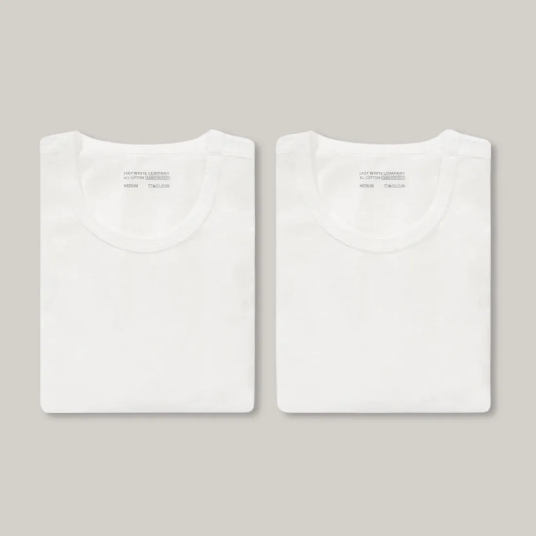 Travel Essential LADY WHITE CO. TEE 2 PACK - WHITE