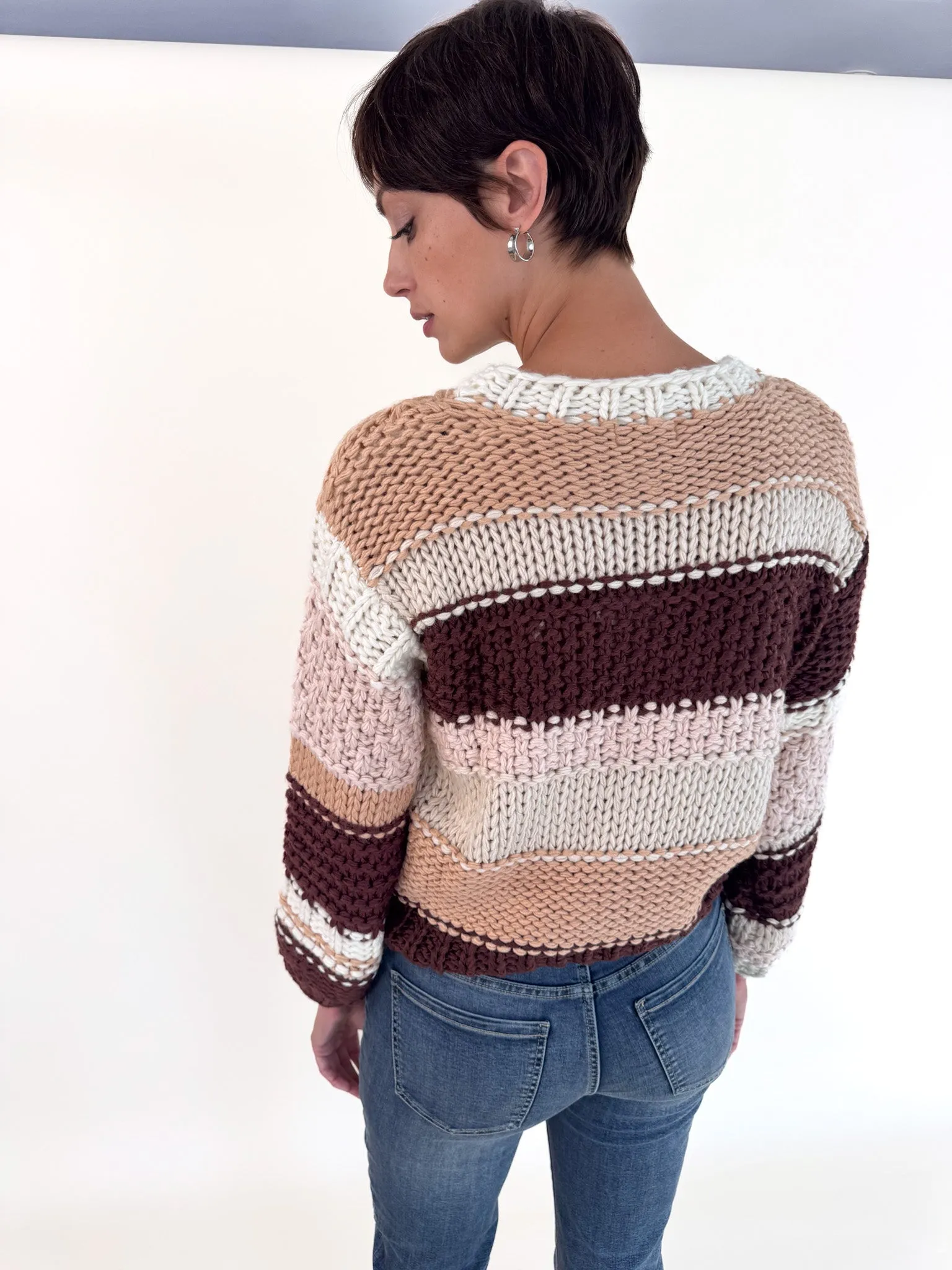 Quick Comfort Wear Breathable Design Fit Butter Pecan Chunky Sweater