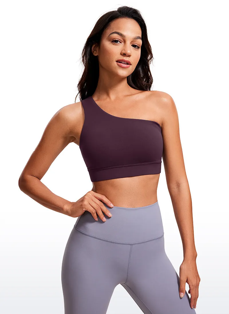 Low-intensity workouts Buttoned Butterluxe One Shoulder Sports Bra