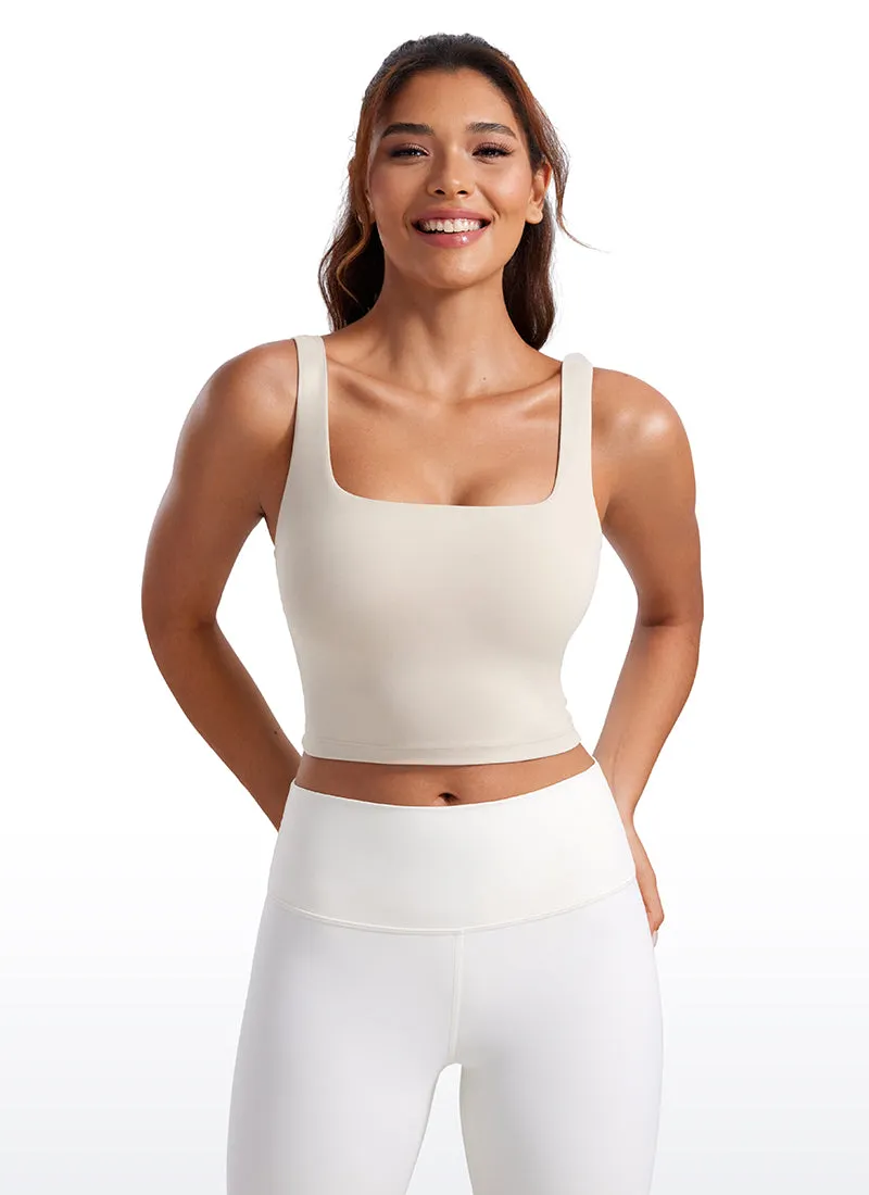Butterluxe Square Neck Built in Bra Tank Cost effective