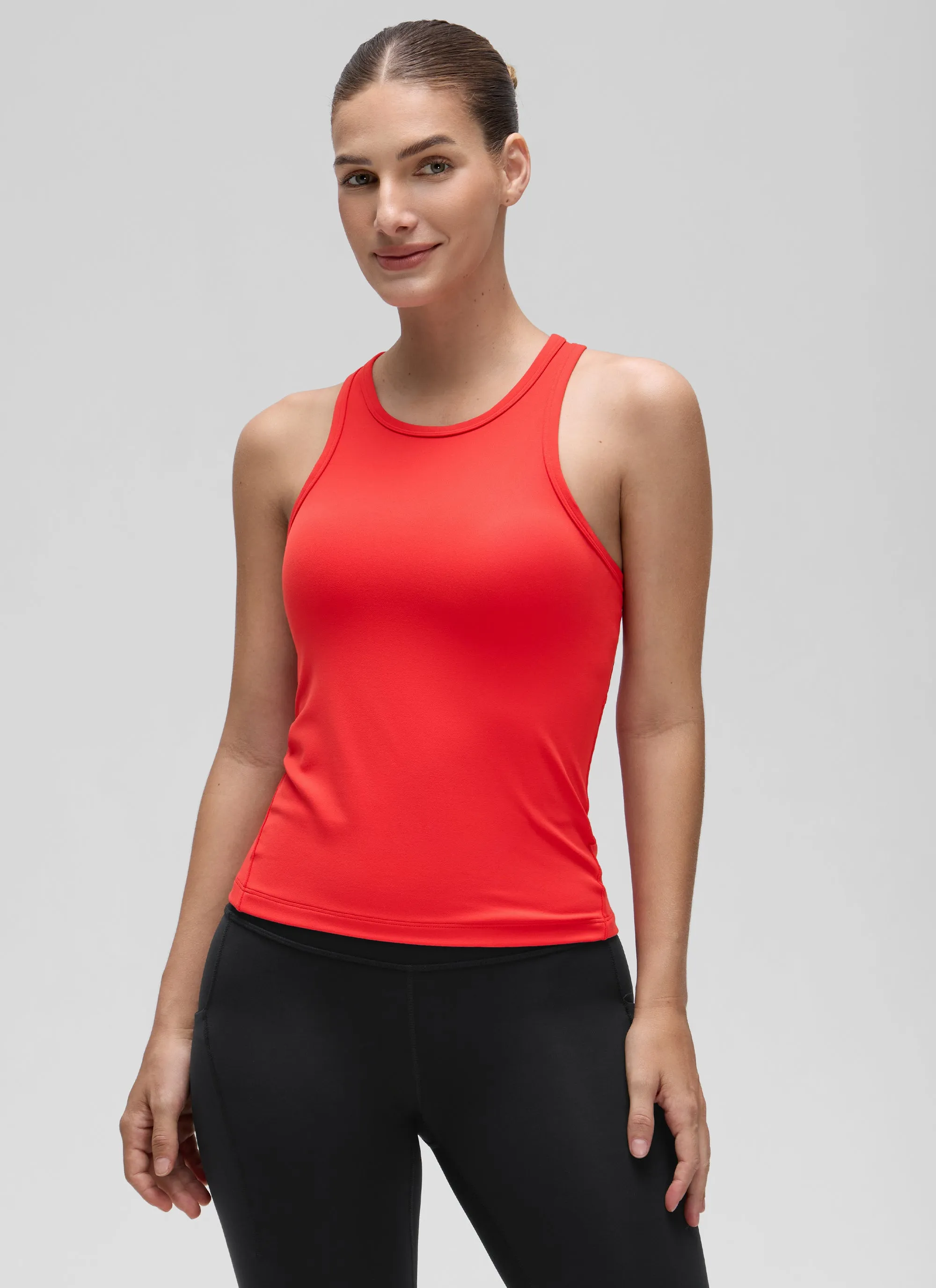 Training Gear Layered Neckline Design Butterluxe Waist Length  Racerback Tank