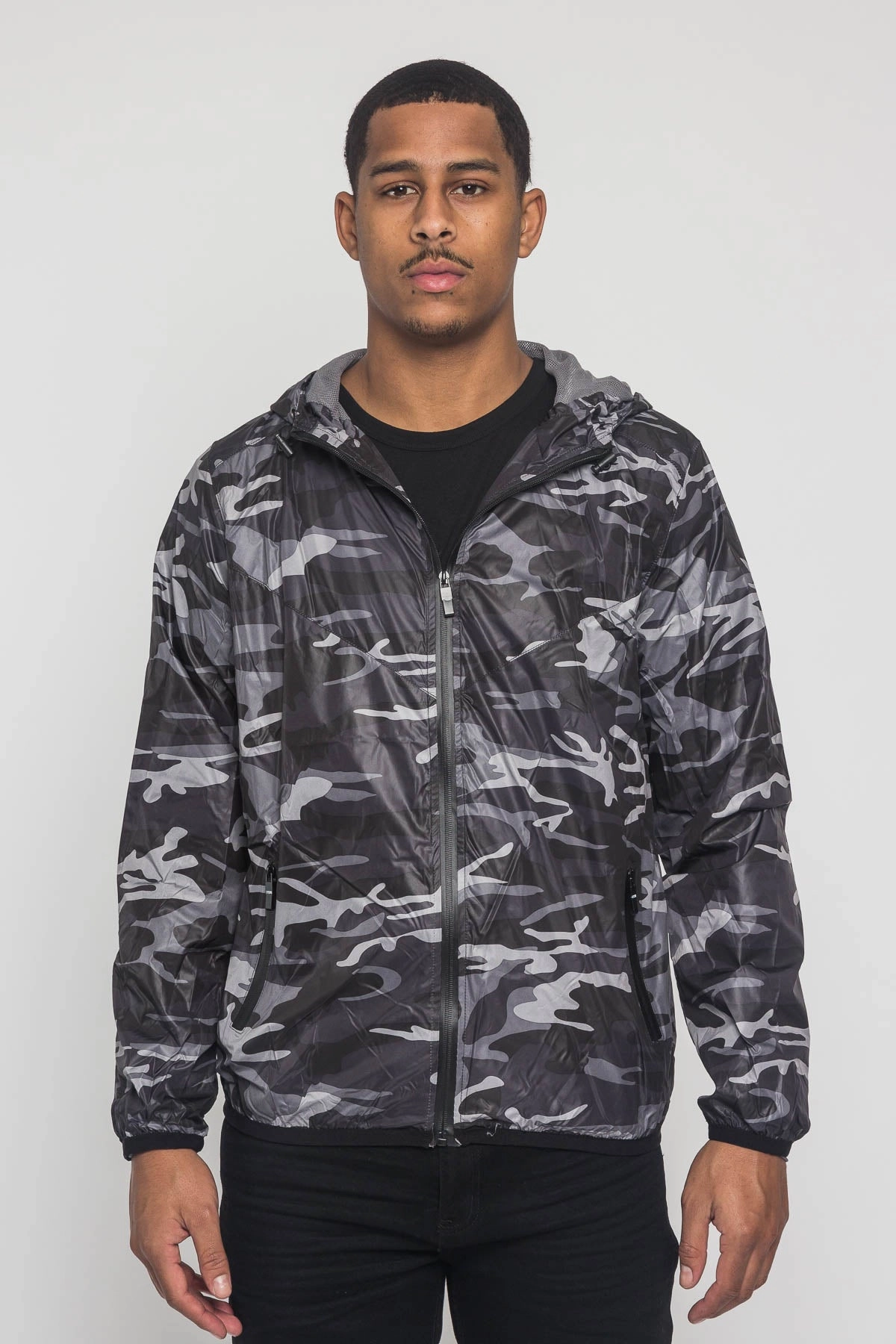 Camo Windbreaker Jacket ErgonomicCut