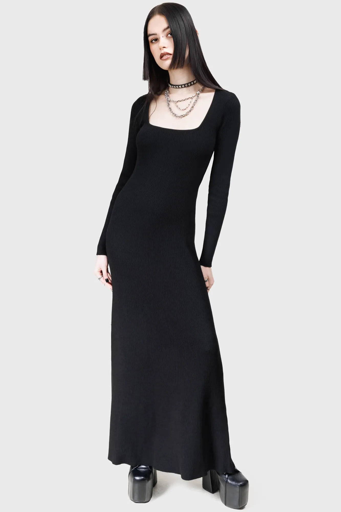 Soft Gradient Summer Air Dark Glyph Dress
