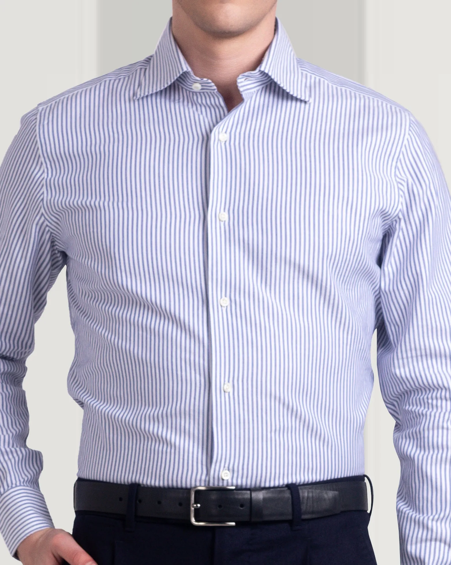 Navy Bengal Stripes Shirt birthday celebration Holiday Gift