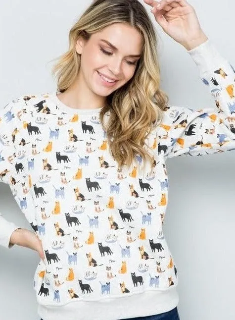 Snuggly Knitwear Snuggly Design Exposure Colourful Cat Sweater