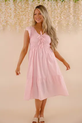 RESTOCK: All The Right Feelings Midi Dress Wrinkle-Free-Finish Fresh Flow