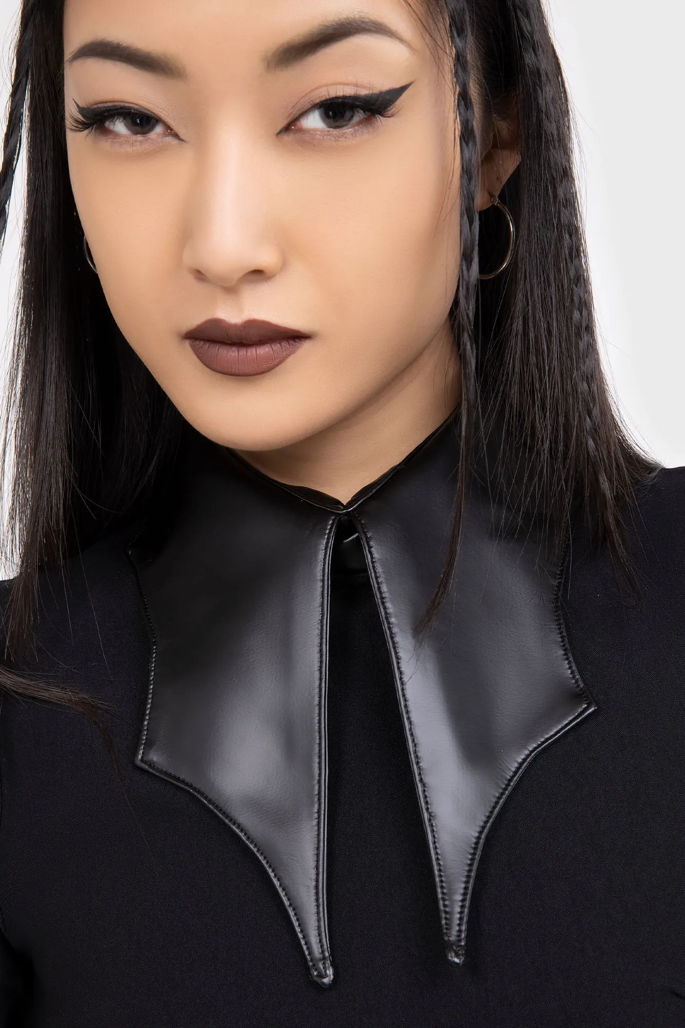 Chapel Collar Dress Clear Blush Tie-dye