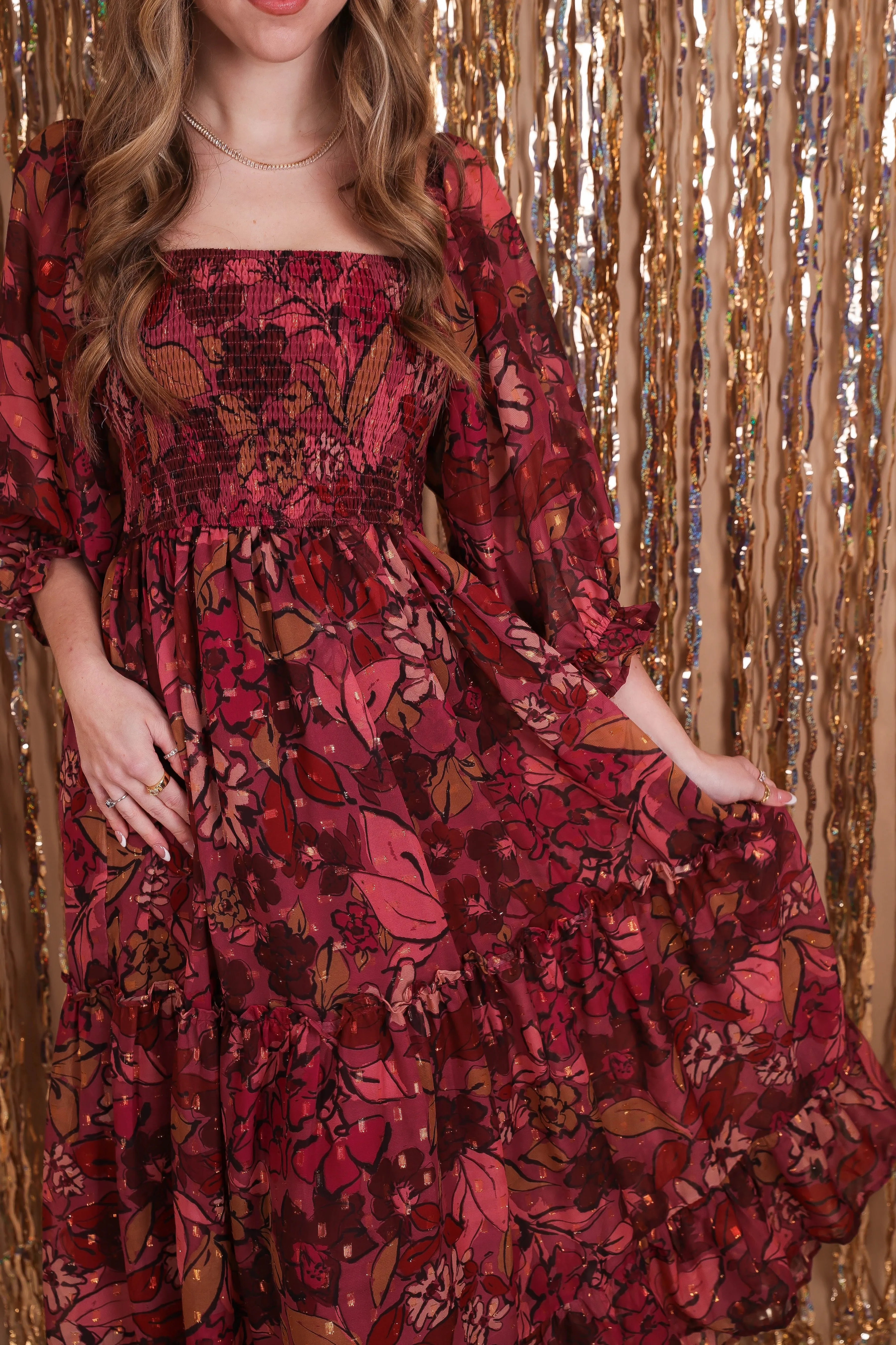 Simple Form Saying Hello To You Midi Dress