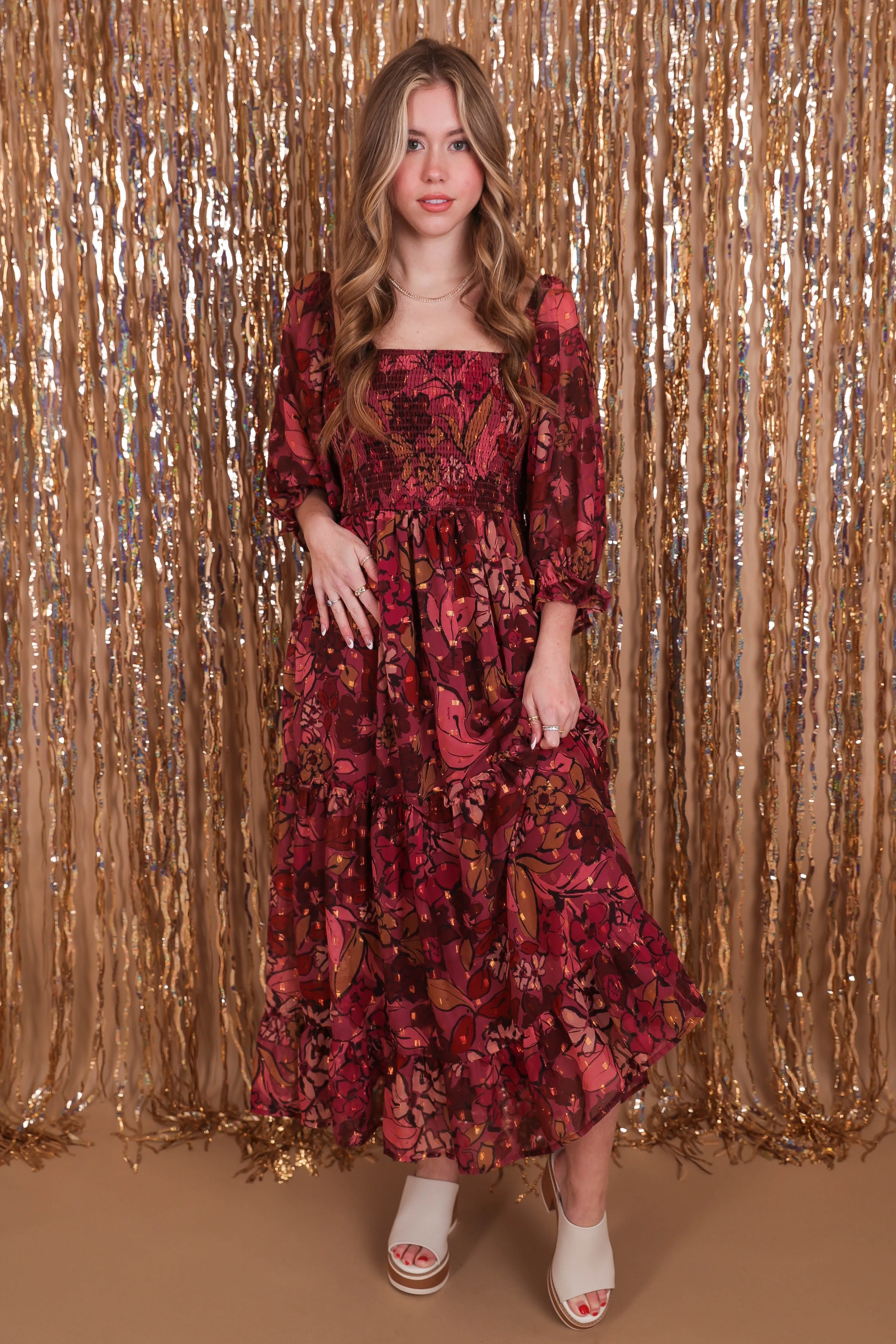 Saying Hello To You Midi Dress Sophisticated Touch