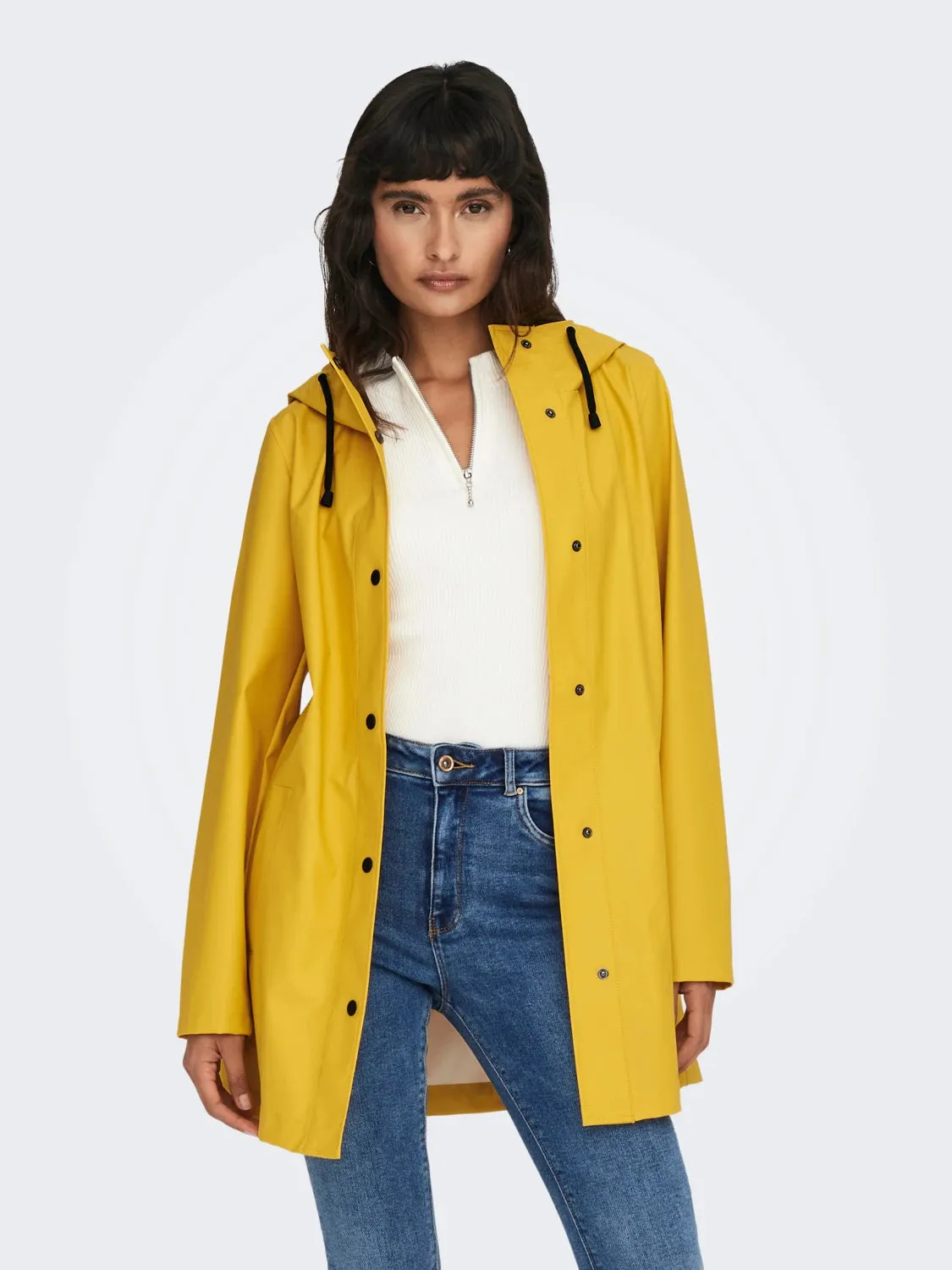 Ellen Raincoat - Yolk Yellow Low Profile Insulation