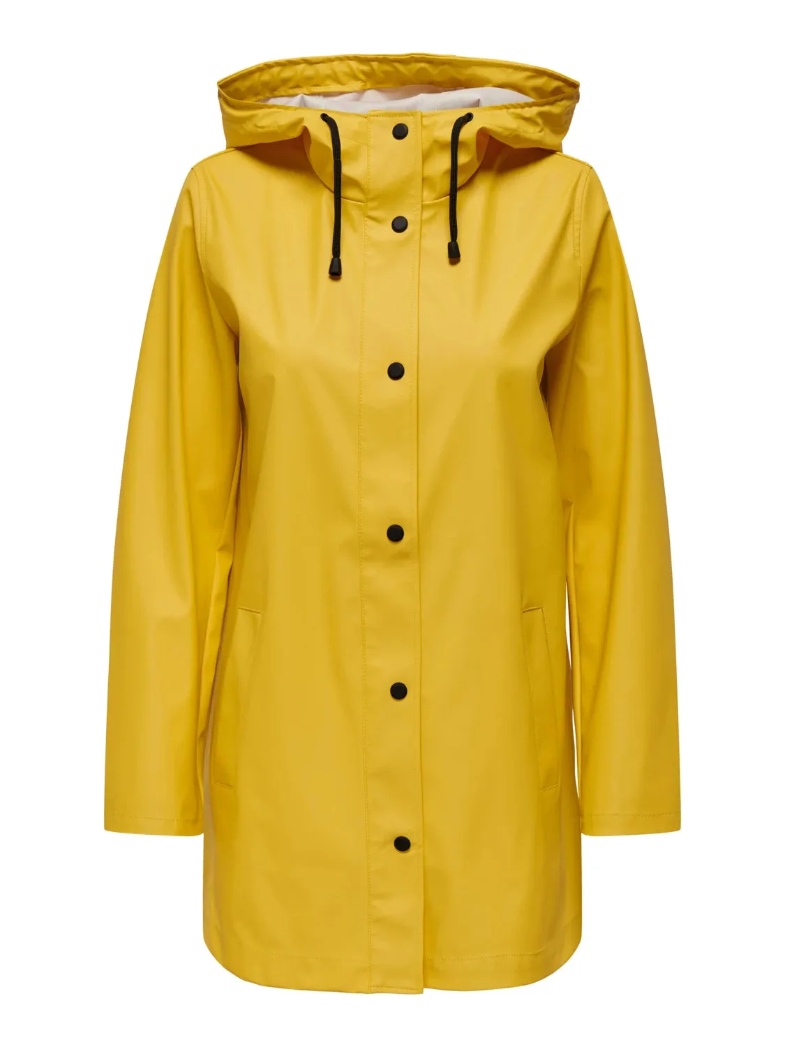 Tapered Hem Ellen Raincoat - Yolk Yellow