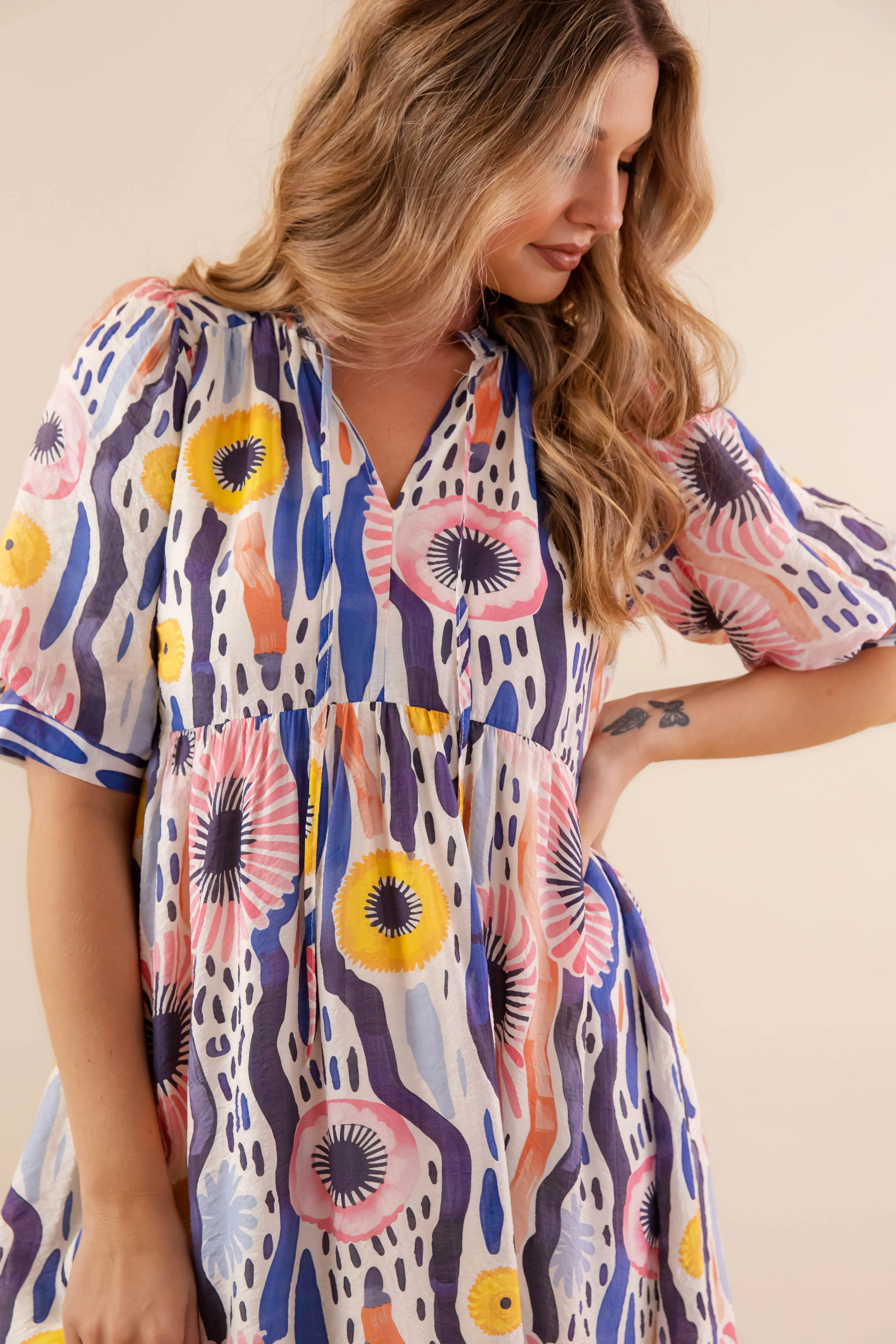 Timeless elegance Simple Elegance RESTOCK: Sips and Sunshine Midi Dress