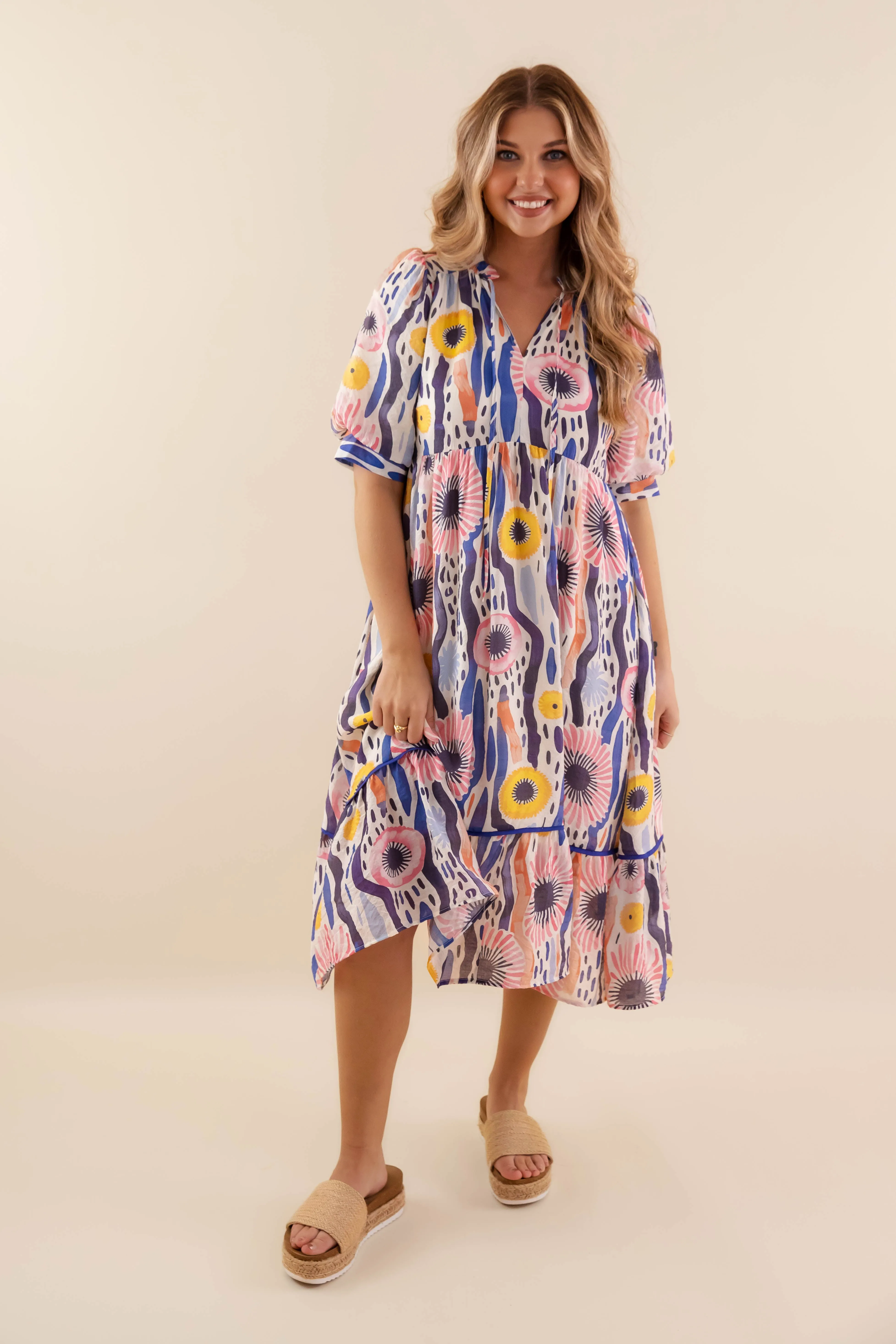 RESTOCK: Sips and Sunshine Midi Dress Polished look dress