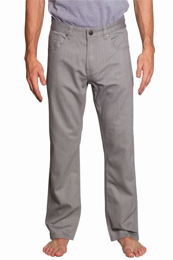 Men's Straight Fit Colored Denim Jeans (Grey) Fit Flex