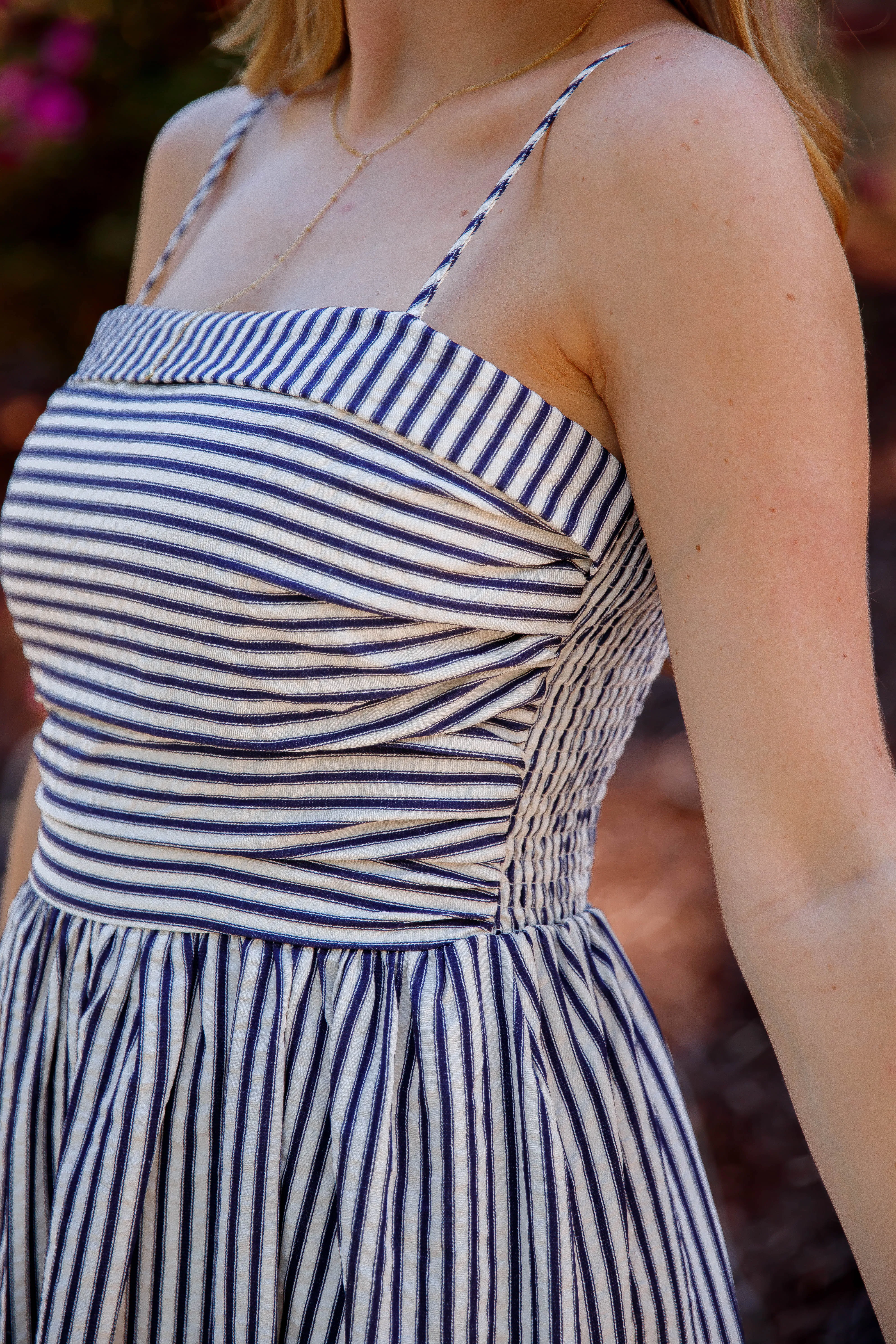 Make No Mistake Midi Dress Natural Flow Fitted waist