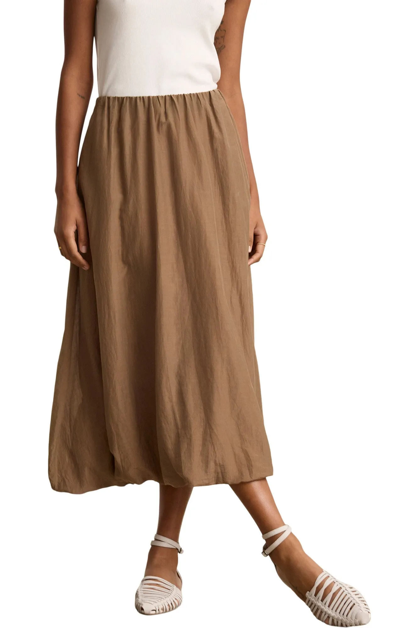 Velvet Ines Silk Cotton Voile Skirt Versatile Comfort Wear Premium Look