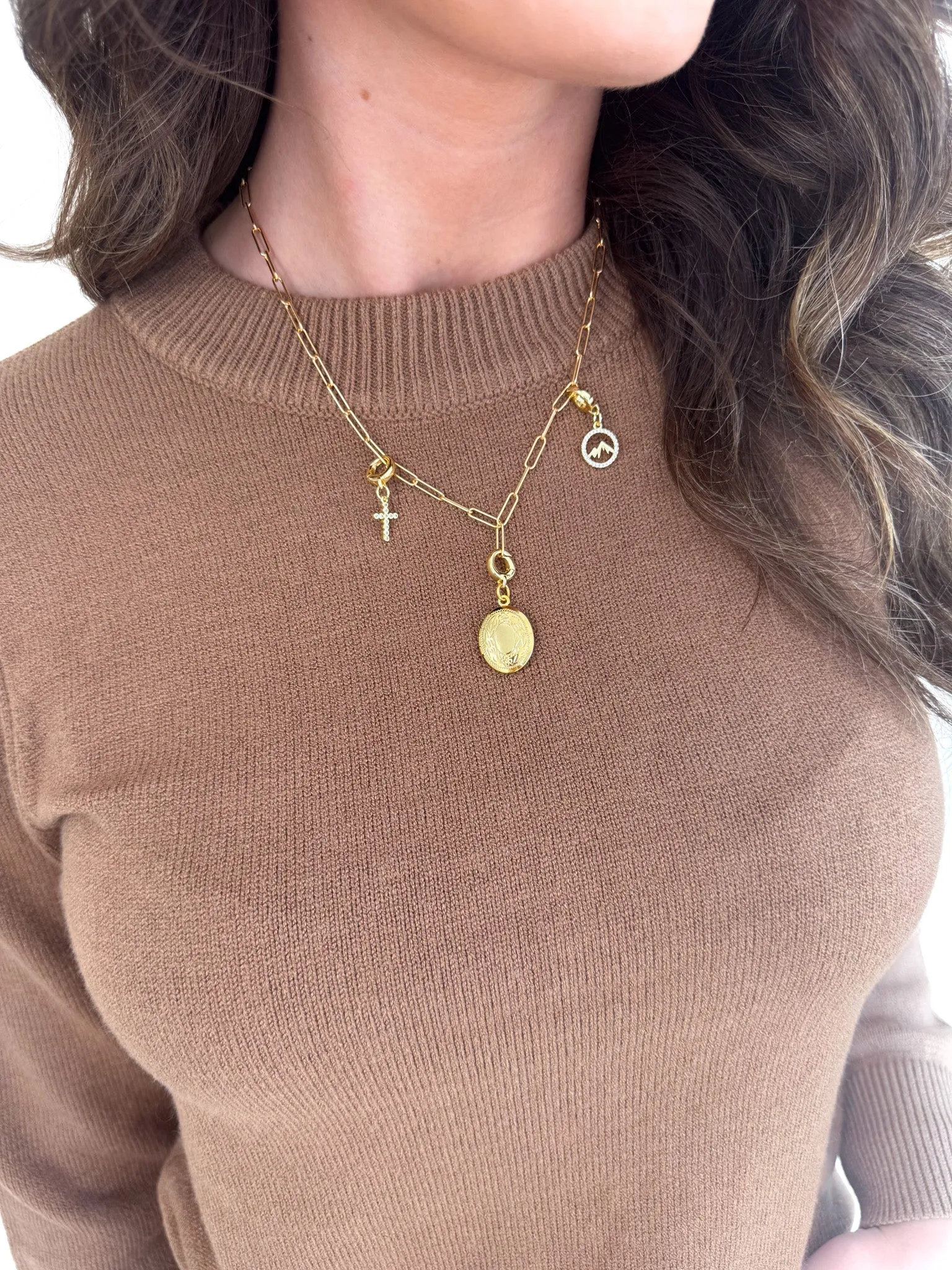 Performance Ready Classic Crew Cozy Sweater- Clay